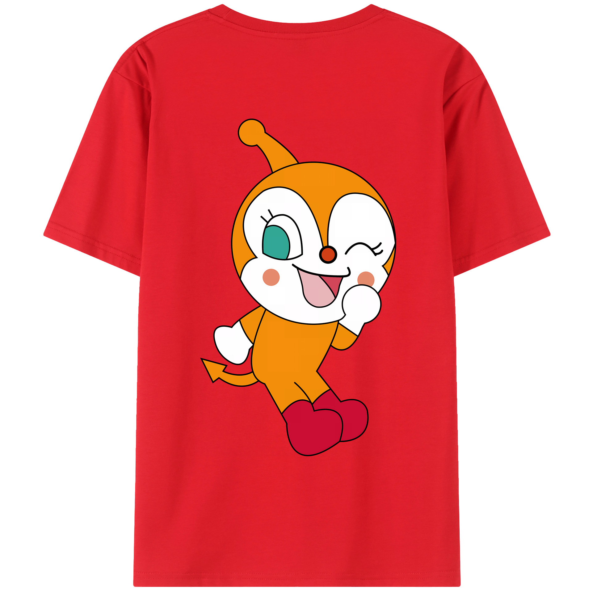 （画像用） アンパンマン Anpanman 綿100％ メンズ半袖Tシャツ（バックプリント） 通気性