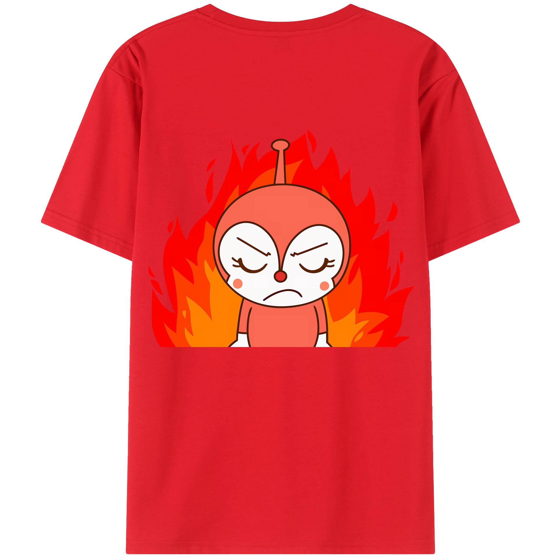 （画像用） アンパンマン Anpanman 綿100％ メンズ半袖Tシャツ（バックプリント） 通気性