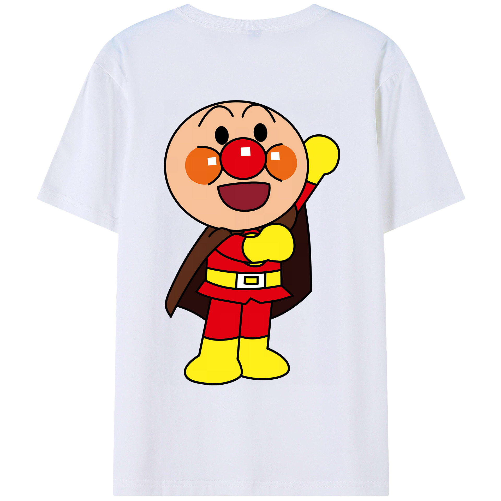 （画像用） アンパンマン Anpanman 綿100％ メンズ半袖Tシャツ（バックプリント） 通気性