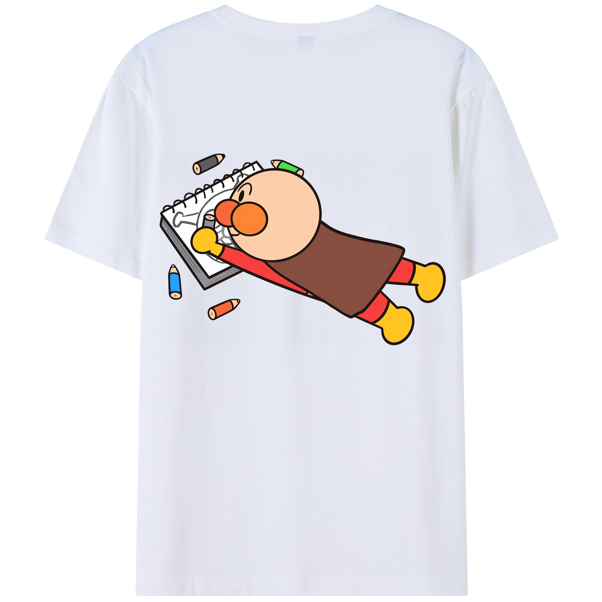 （画像用） アンパンマン Anpanman 綿100％ メンズ半袖Tシャツ（バックプリント） 通気性