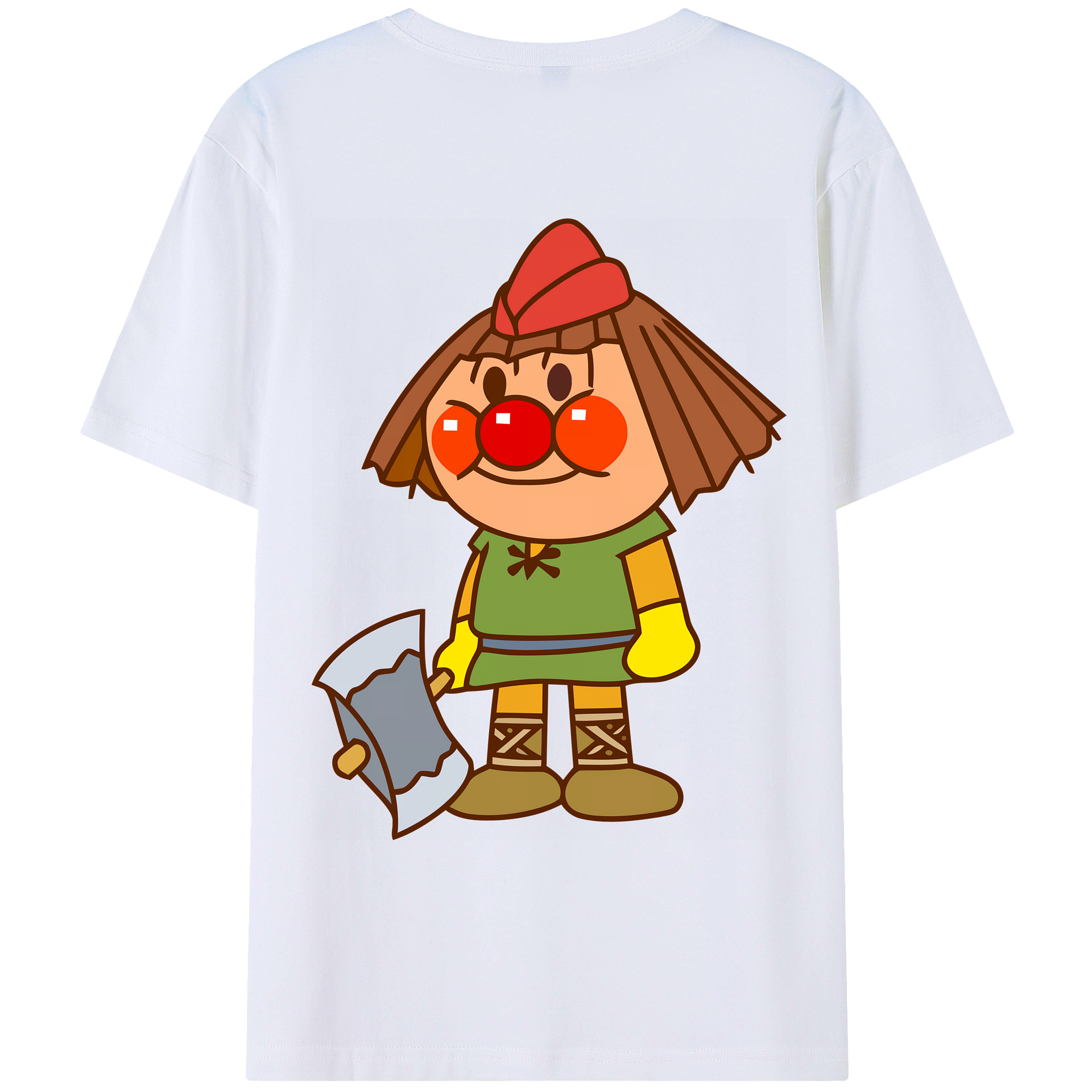 （画像用） アンパンマン Anpanman 綿100％ メンズ半袖Tシャツ（バックプリント） 通気性