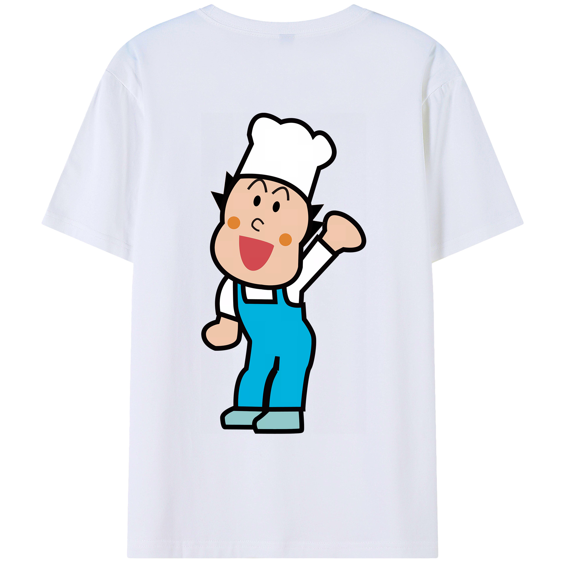 （画像用） アンパンマン Anpanman 綿100％ メンズ半袖Tシャツ（バックプリント） 通気性