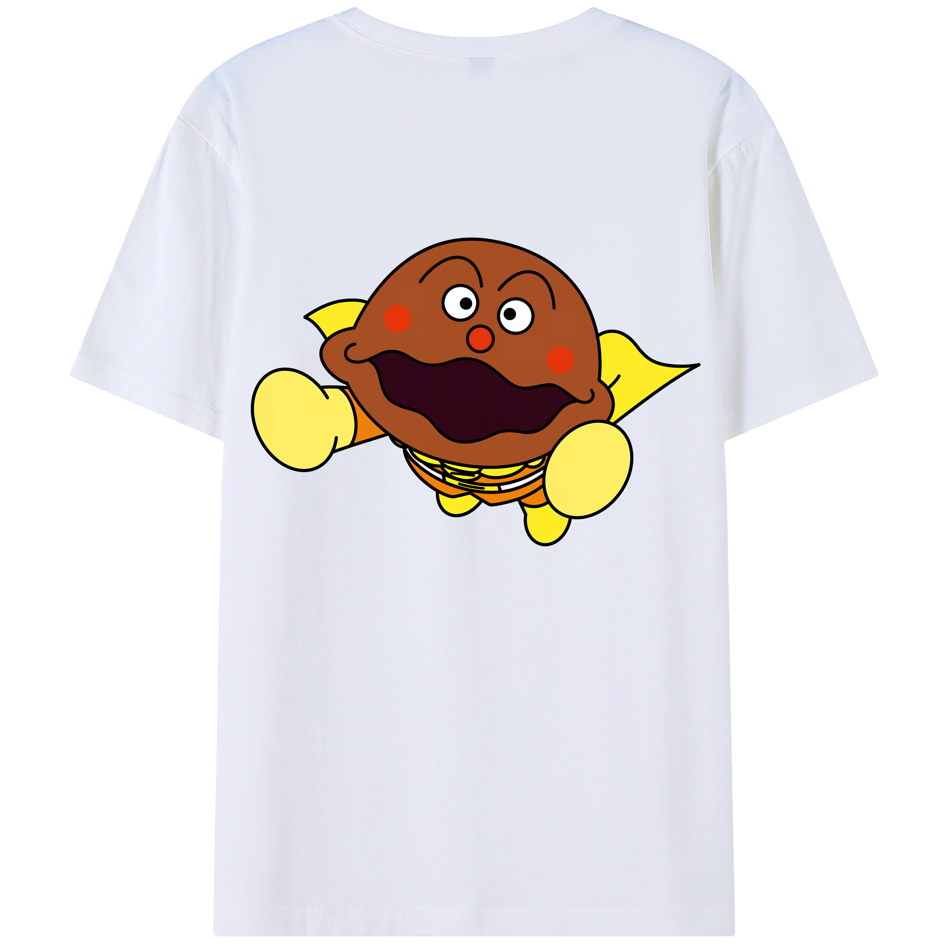 （画像用） アンパンマン Anpanman 綿100％ メンズ半袖Tシャツ（バックプリント） 通気性