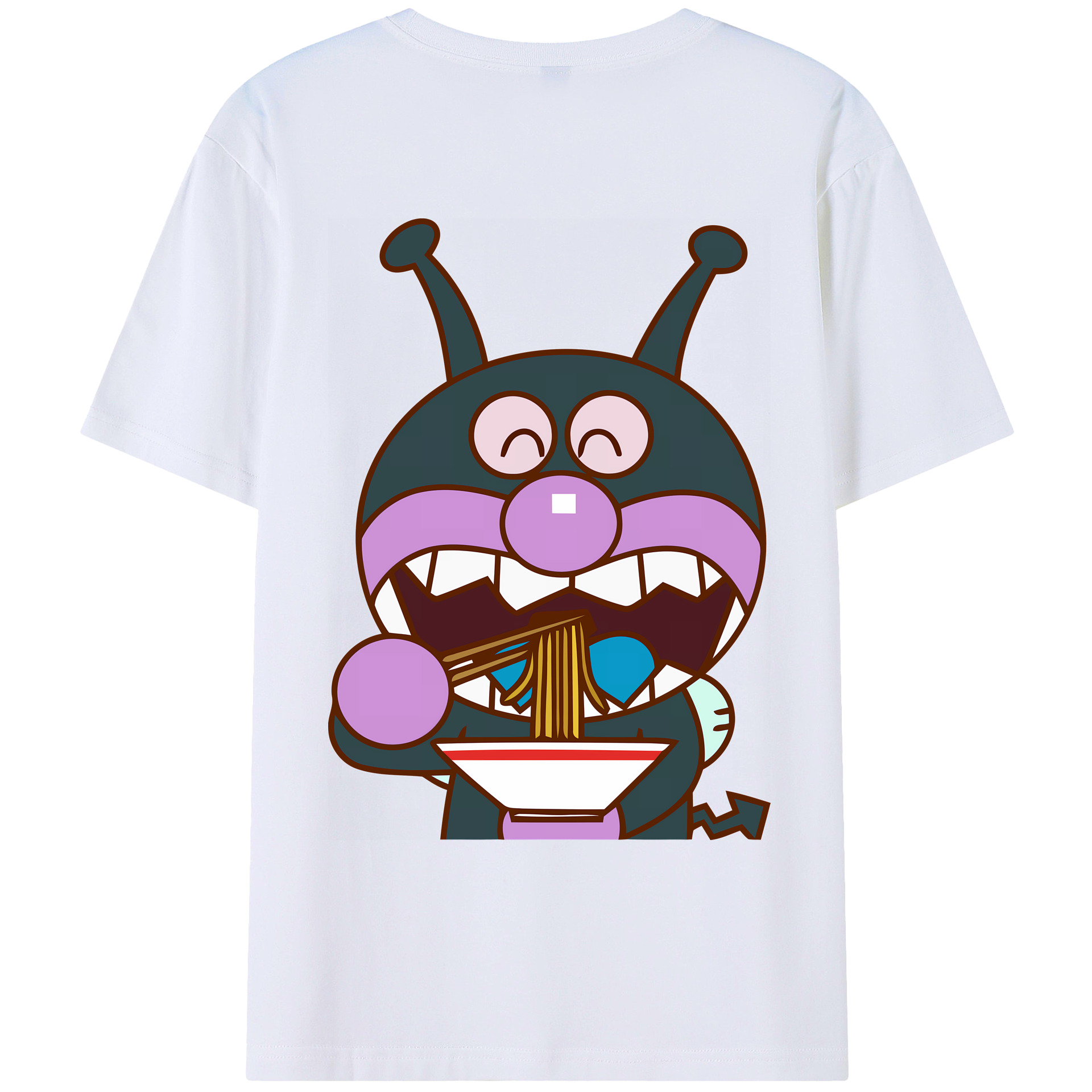 （画像用） アンパンマン Anpanman 綿100％ メンズ半袖Tシャツ（バックプリント） 通気性