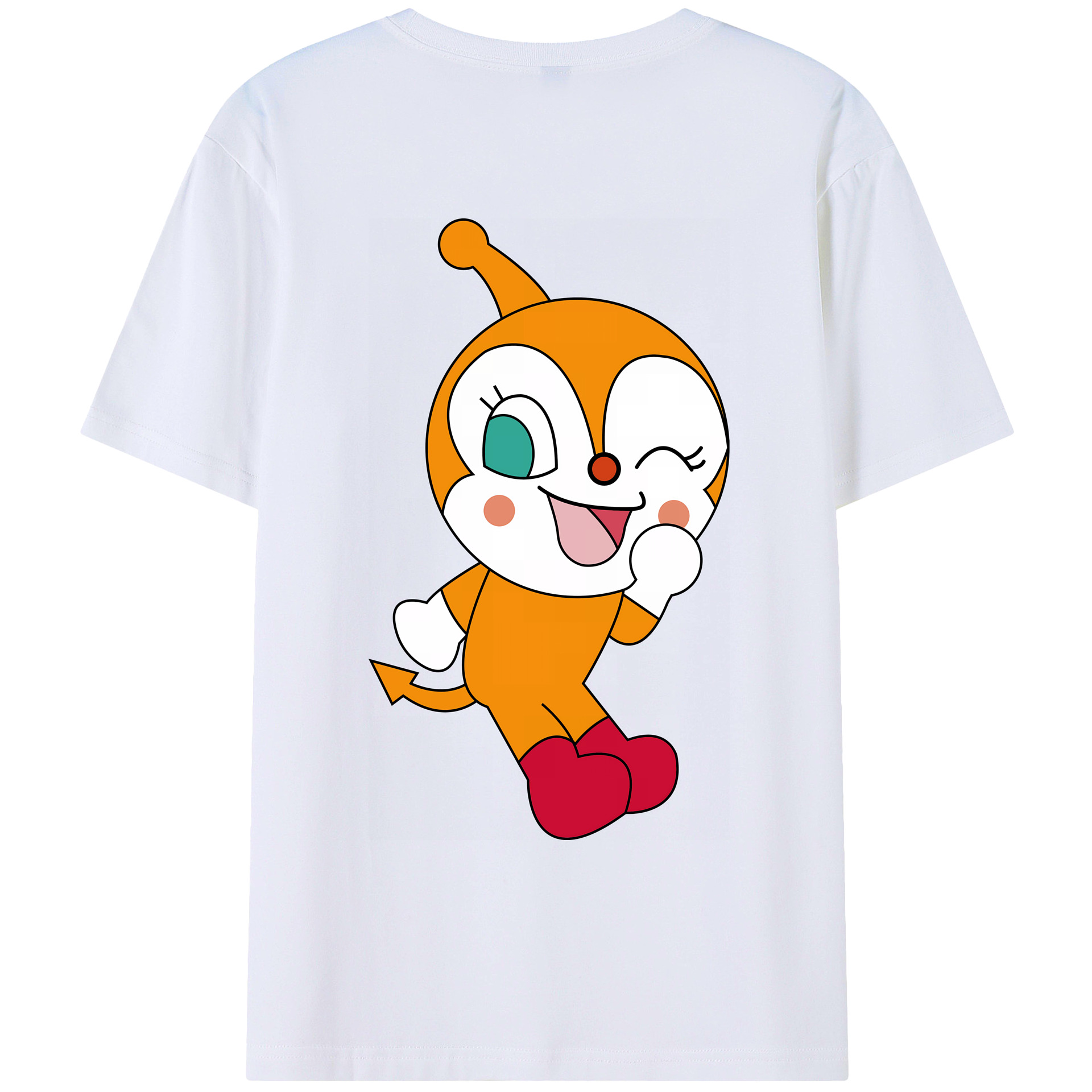 （画像用） アンパンマン Anpanman 綿100％ メンズ半袖Tシャツ（バックプリント） 通気性