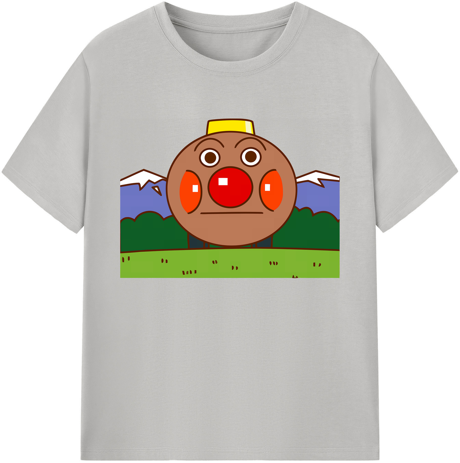 （画像用） アンパンマン Anpanman 綿100％ メンズ半袖Tシャツ｜肌触りやわらか＆通気性
