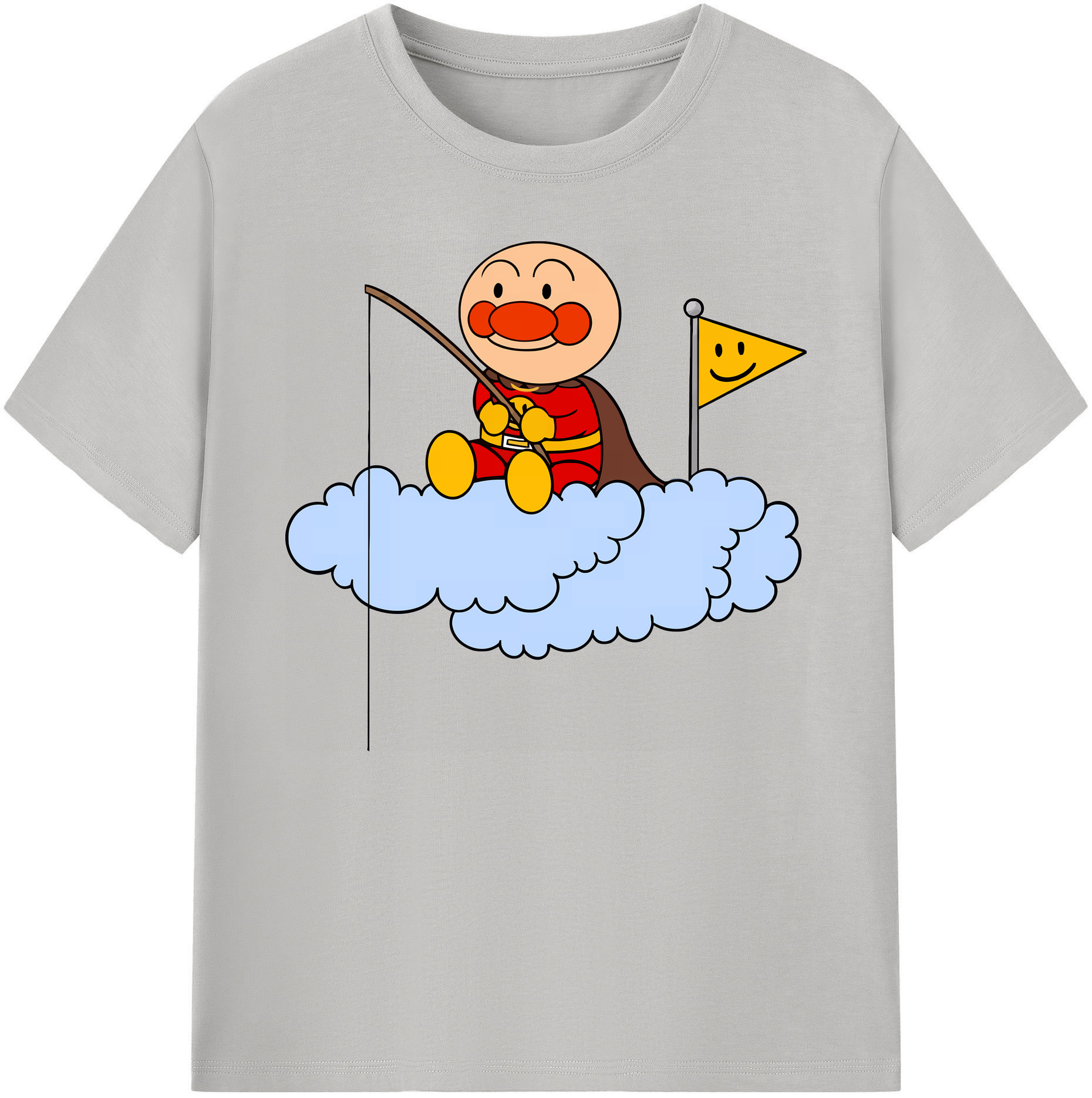（画像用） アンパンマン Anpanman 綿100％ メンズ半袖Tシャツ｜肌触りやわらか＆通気性