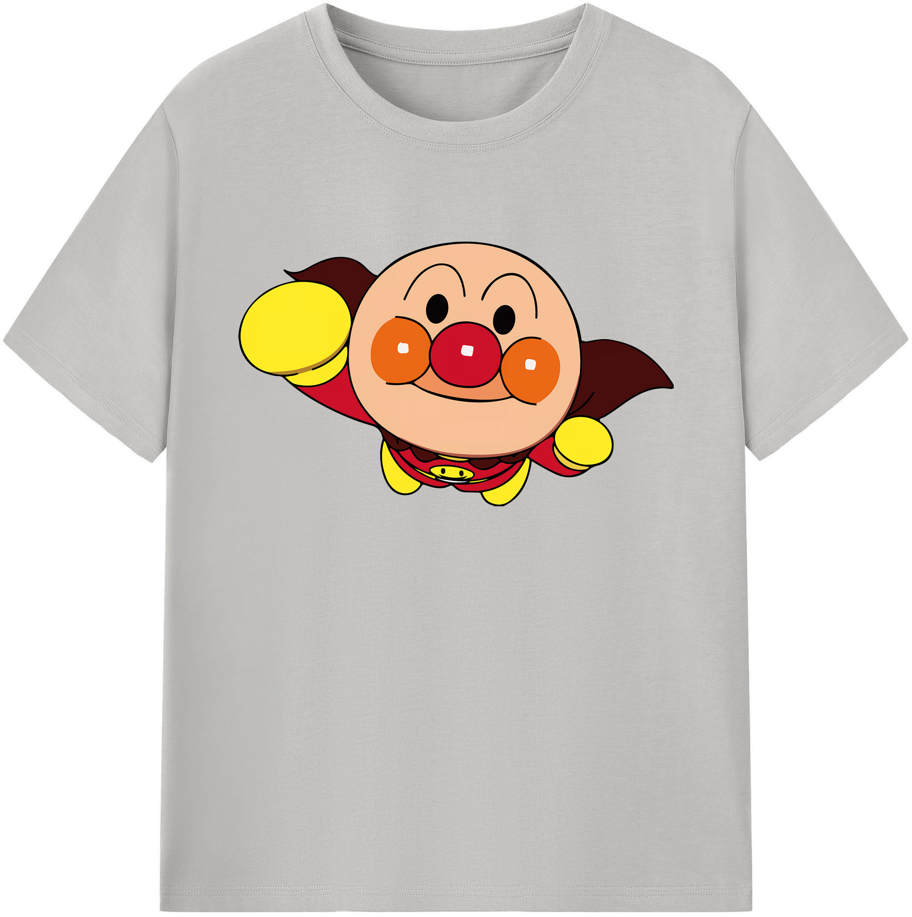 （画像用） アンパンマン Anpanman 綿100％ メンズ半袖Tシャツ｜肌触りやわらか＆通気性