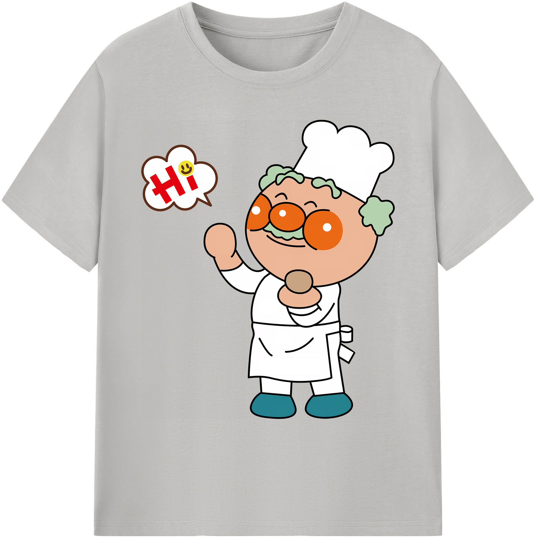 （画像用） アンパンマン Anpanman 綿100％ メンズ半袖Tシャツ｜肌触りやわらか＆通気性