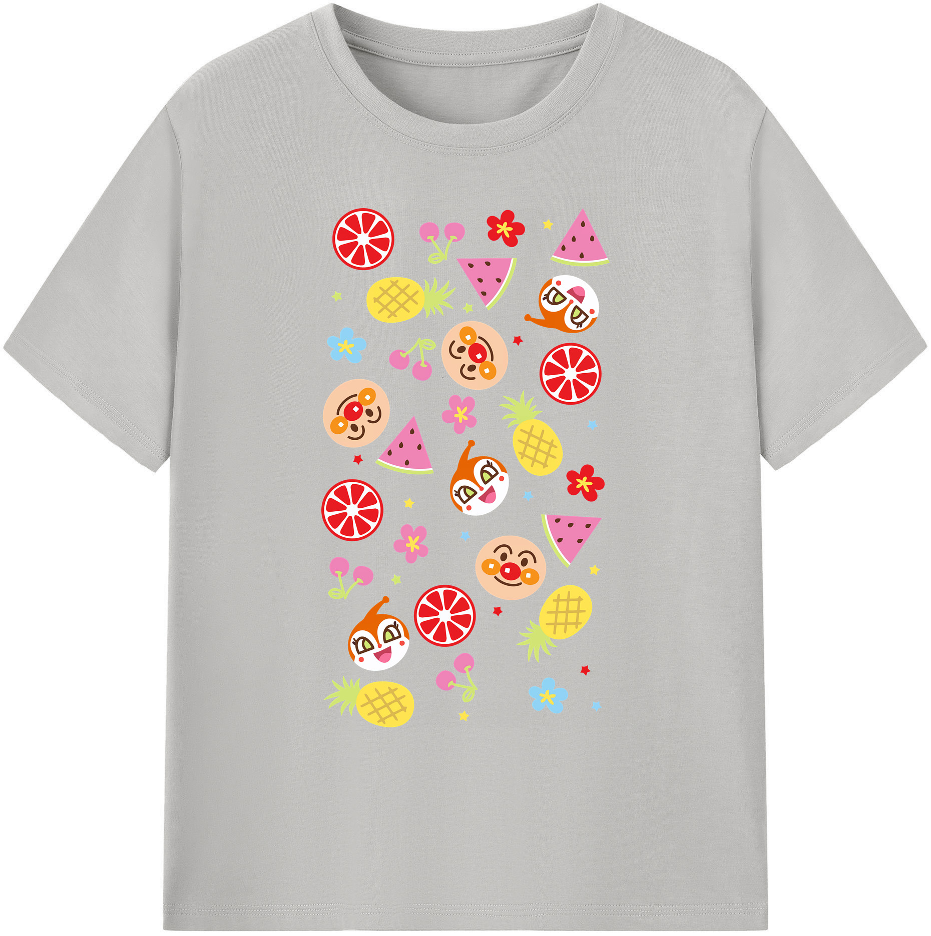 （画像用） アンパンマン Anpanman 綿100％ メンズ半袖Tシャツ｜肌触りやわらか＆通気性