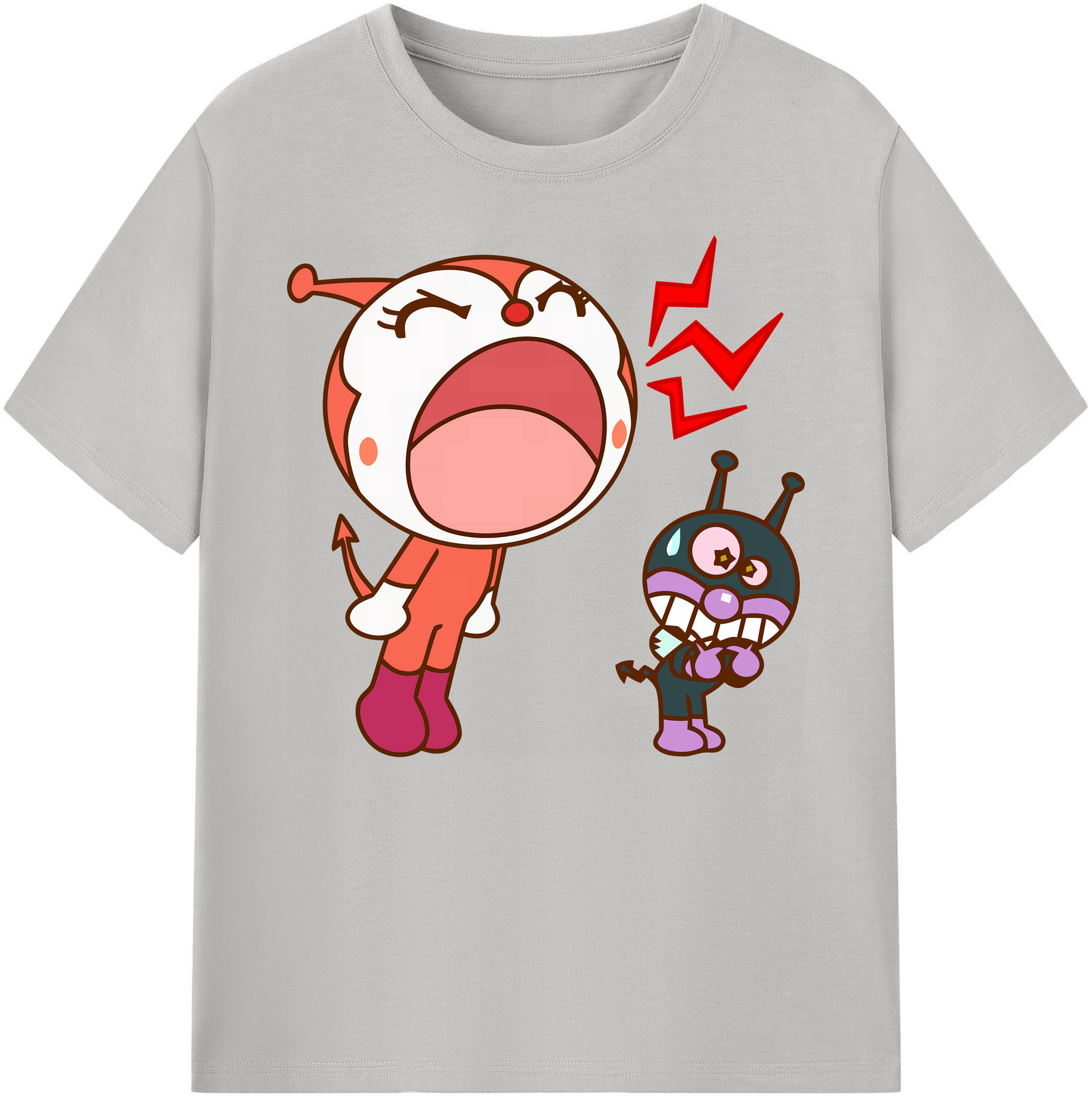 （画像用） アンパンマン Anpanman 綿100％ メンズ半袖Tシャツ｜肌触りやわらか＆通気性