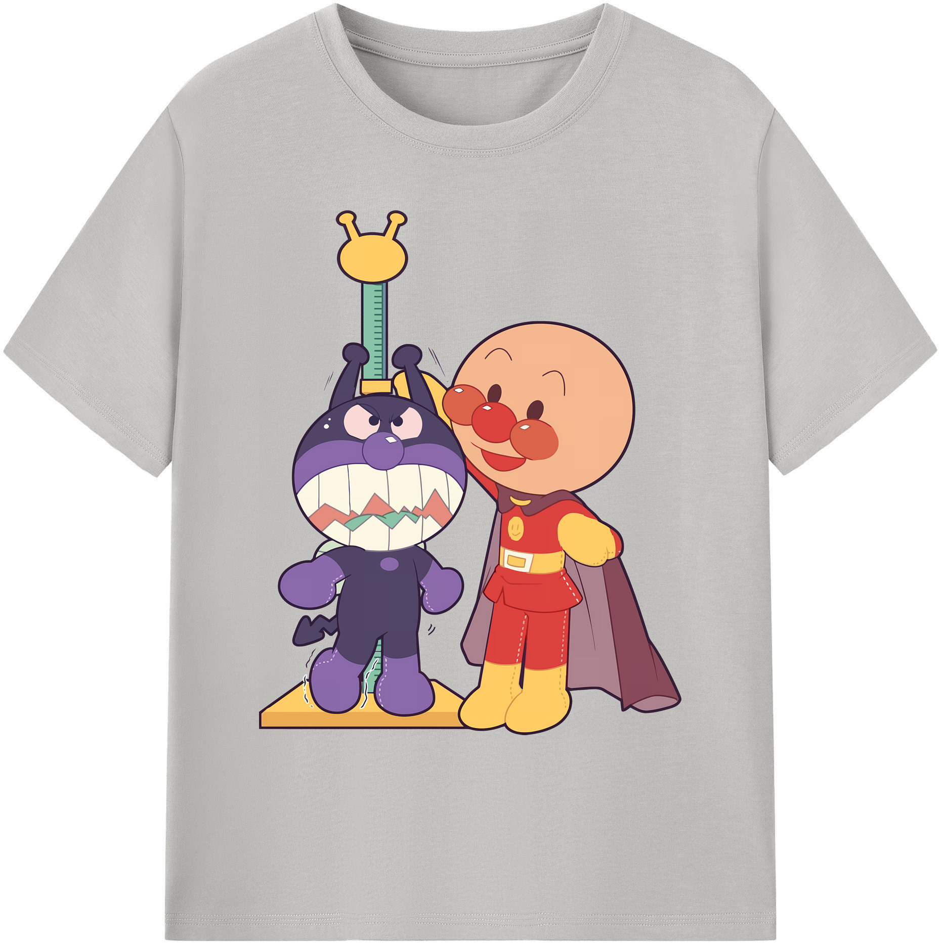 （画像用） アンパンマン Anpanman 綿100％ メンズ半袖Tシャツ｜肌触りやわらか＆通気性