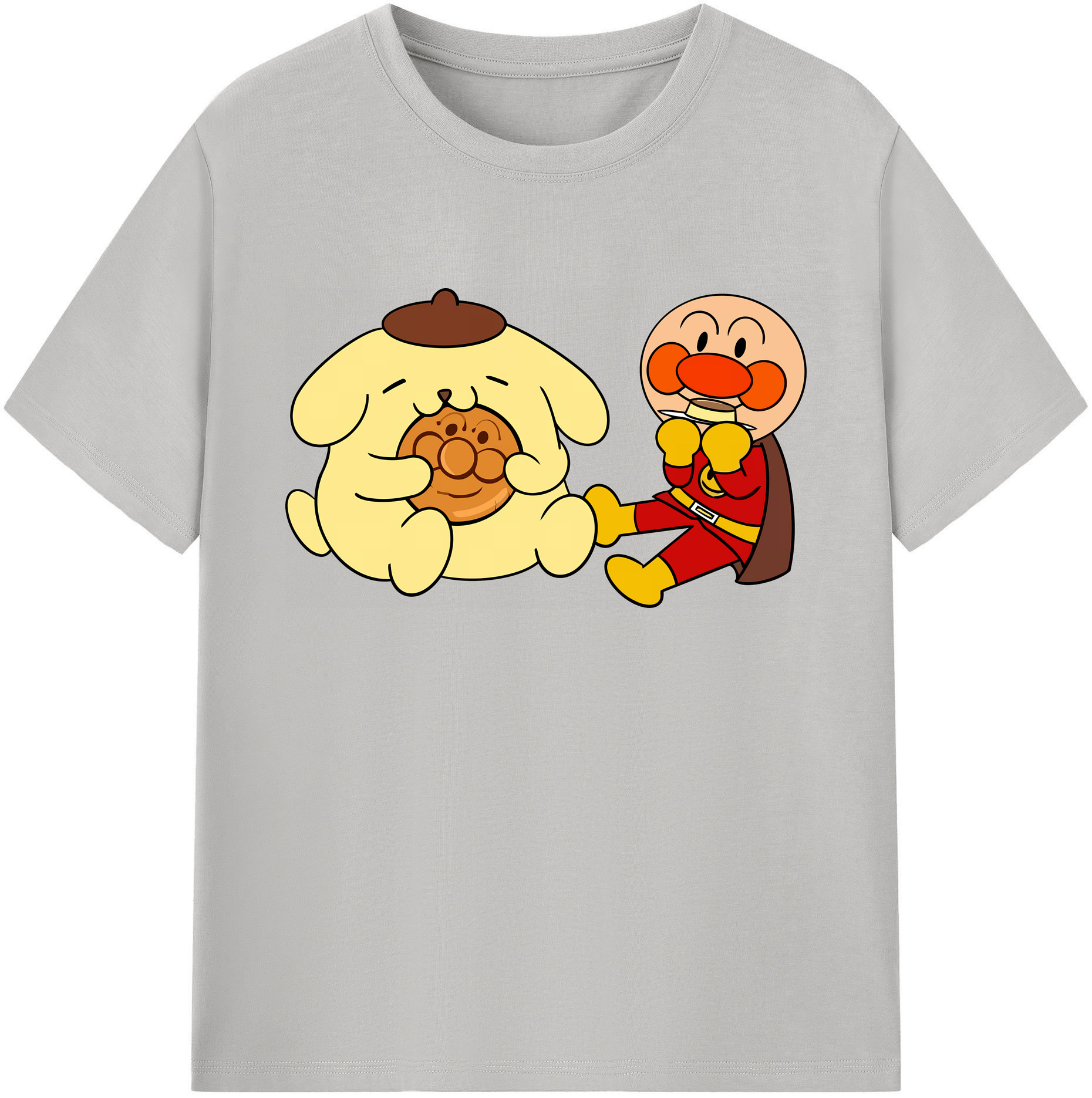 （画像用） アンパンマン Anpanman 綿100％ メンズ半袖Tシャツ｜肌触りやわらか＆通気性