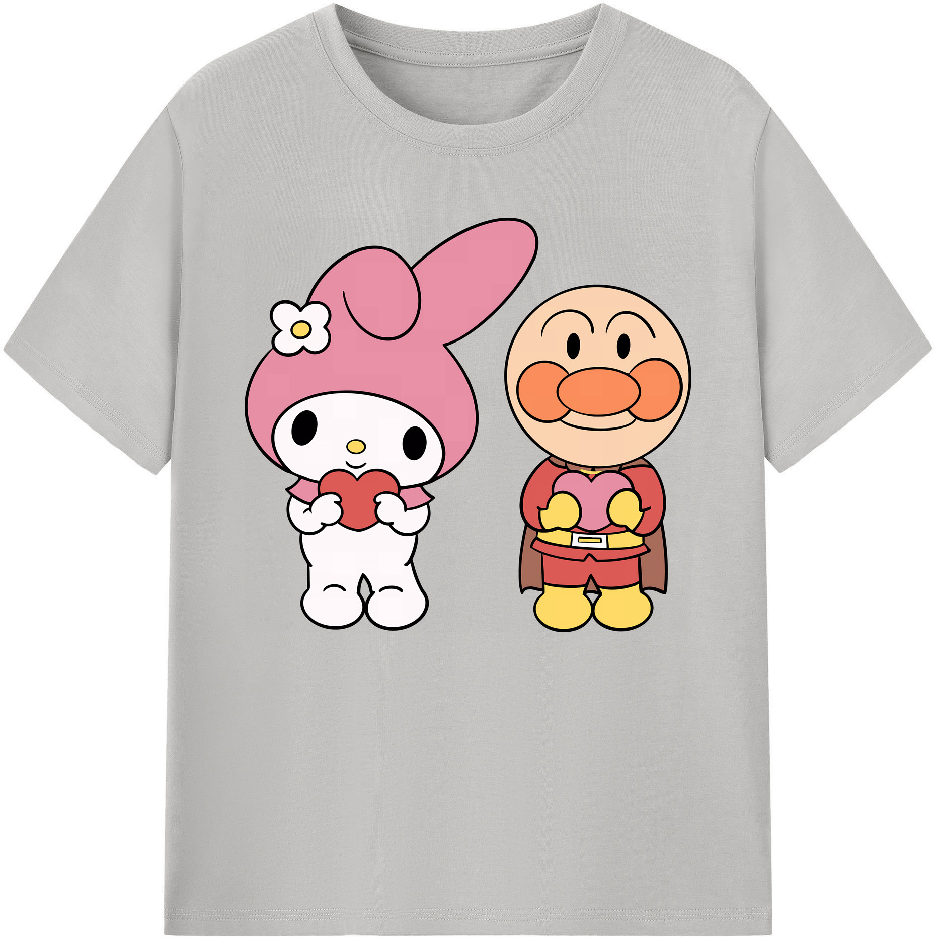 （画像用） アンパンマン Anpanman 綿100％ メンズ半袖Tシャツ｜肌触りやわらか＆通気性