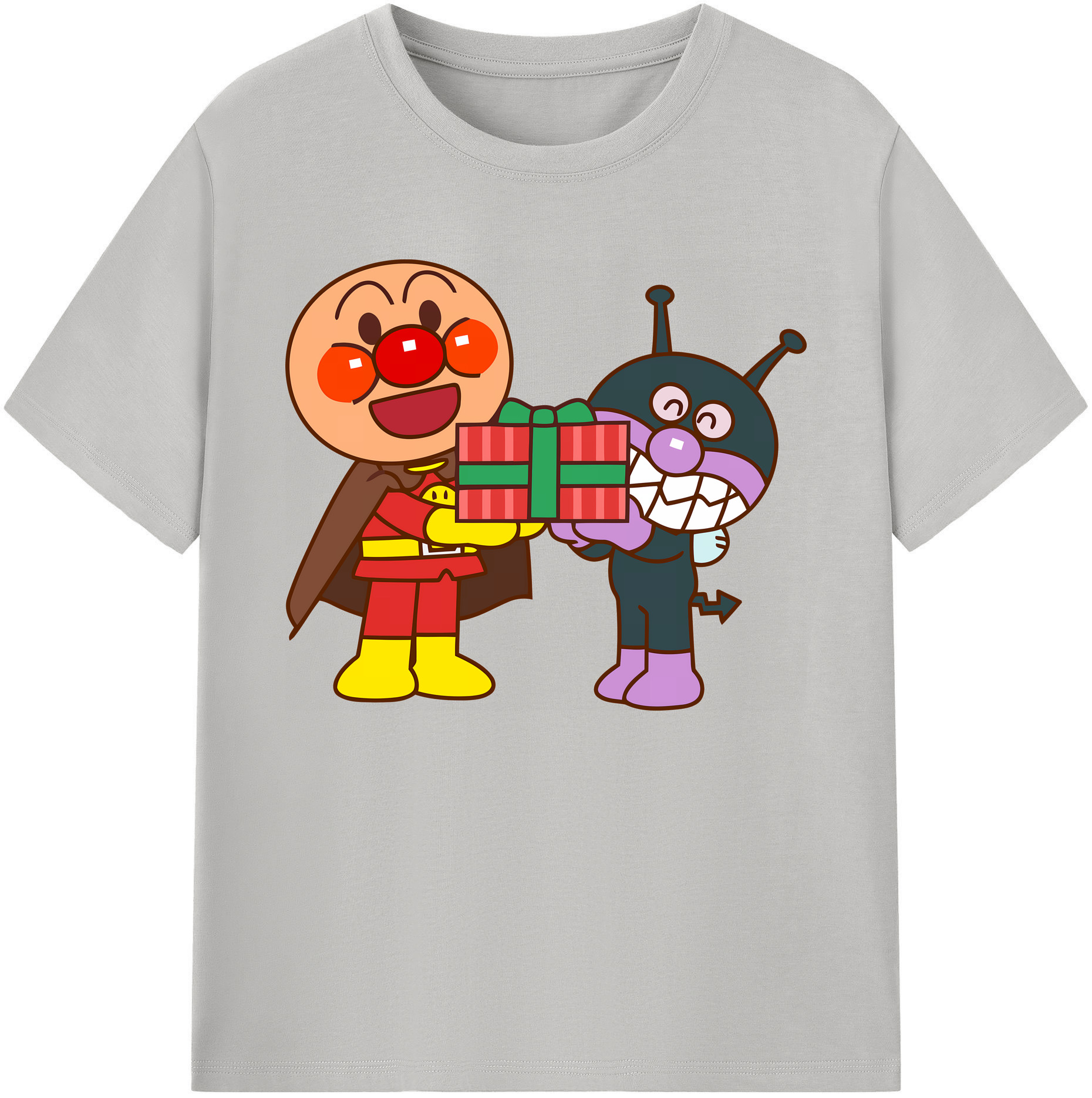（画像用） アンパンマン Anpanman 綿100％ メンズ半袖Tシャツ｜肌触りやわらか＆通気性