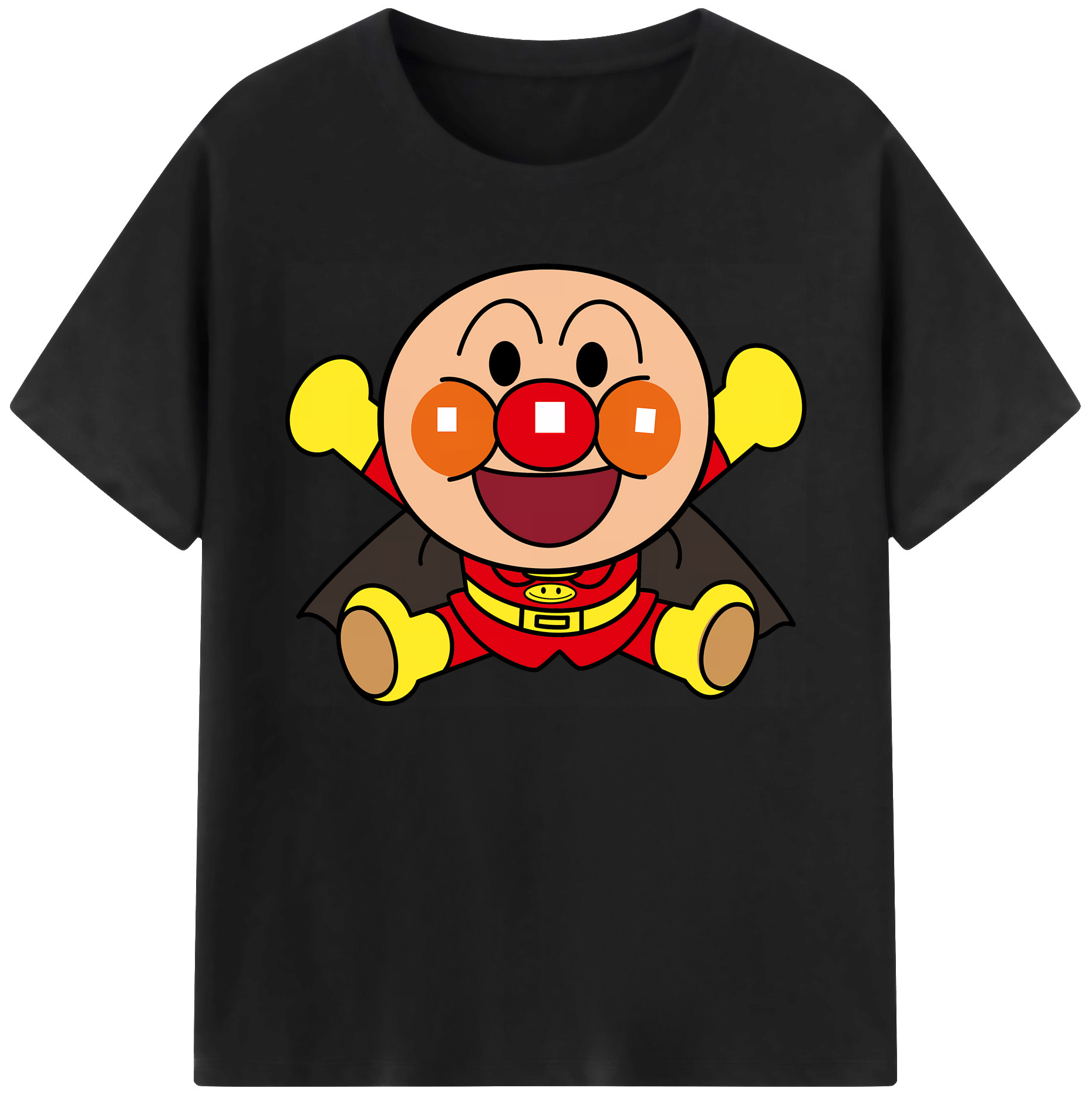 （画像用） アンパンマン Anpanman 綿100％ メンズ半袖Tシャツ｜肌触りやわらか＆通気性