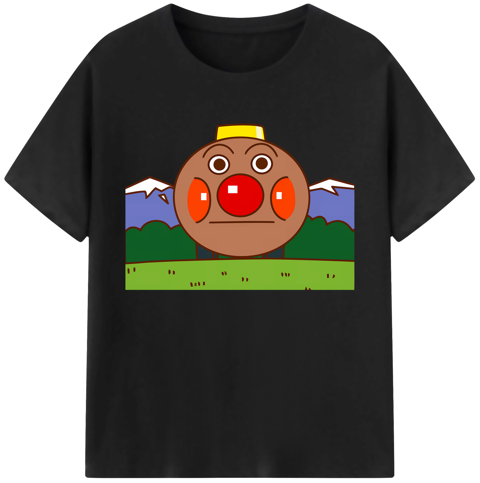（画像用） アンパンマン Anpanman 綿100％ メンズ半袖Tシャツ｜肌触りやわらか＆通気性