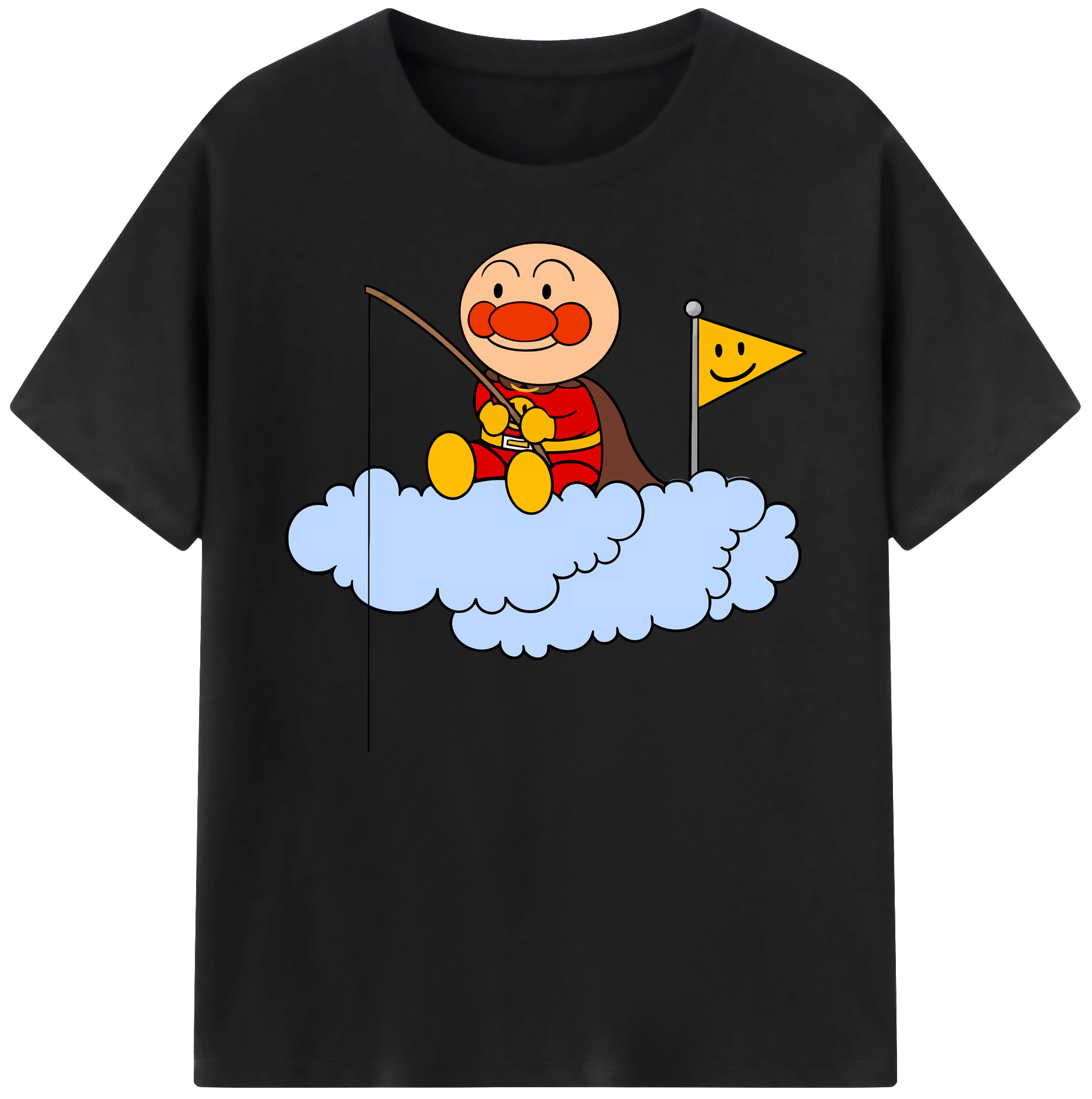 （画像用） アンパンマン Anpanman 綿100％ メンズ半袖Tシャツ｜肌触りやわらか＆通気性