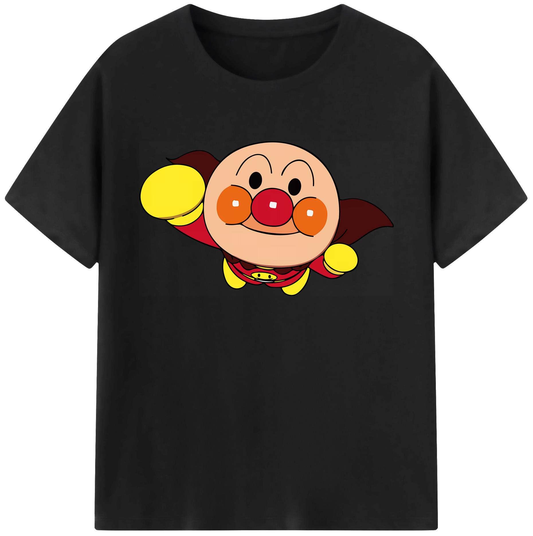 （画像用） アンパンマン Anpanman 綿100％ メンズ半袖Tシャツ｜肌触りやわらか＆通気性