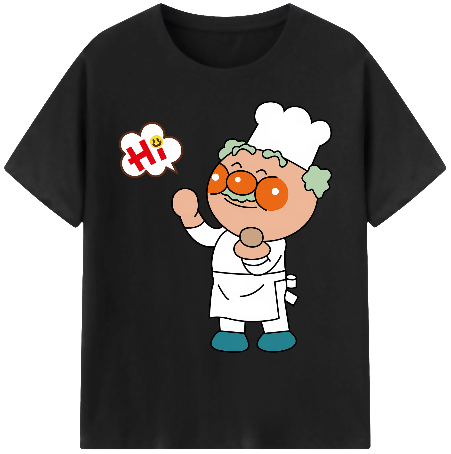 （画像用） アンパンマン Anpanman 綿100％ メンズ半袖Tシャツ｜肌触りやわらか＆通気性