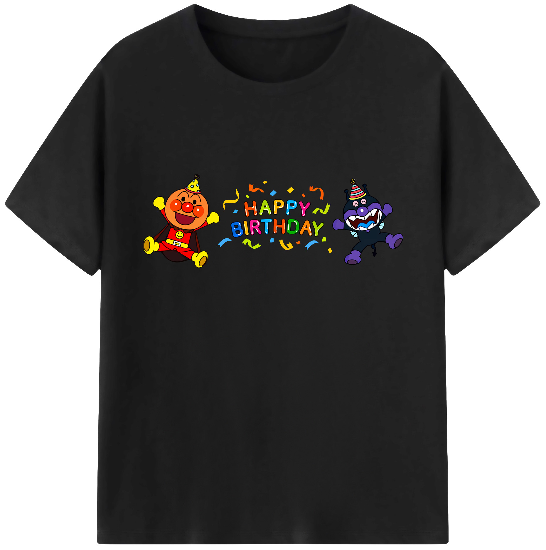 （画像用） アンパンマン Anpanman 綿100％ メンズ半袖Tシャツ｜肌触りやわらか＆通気性