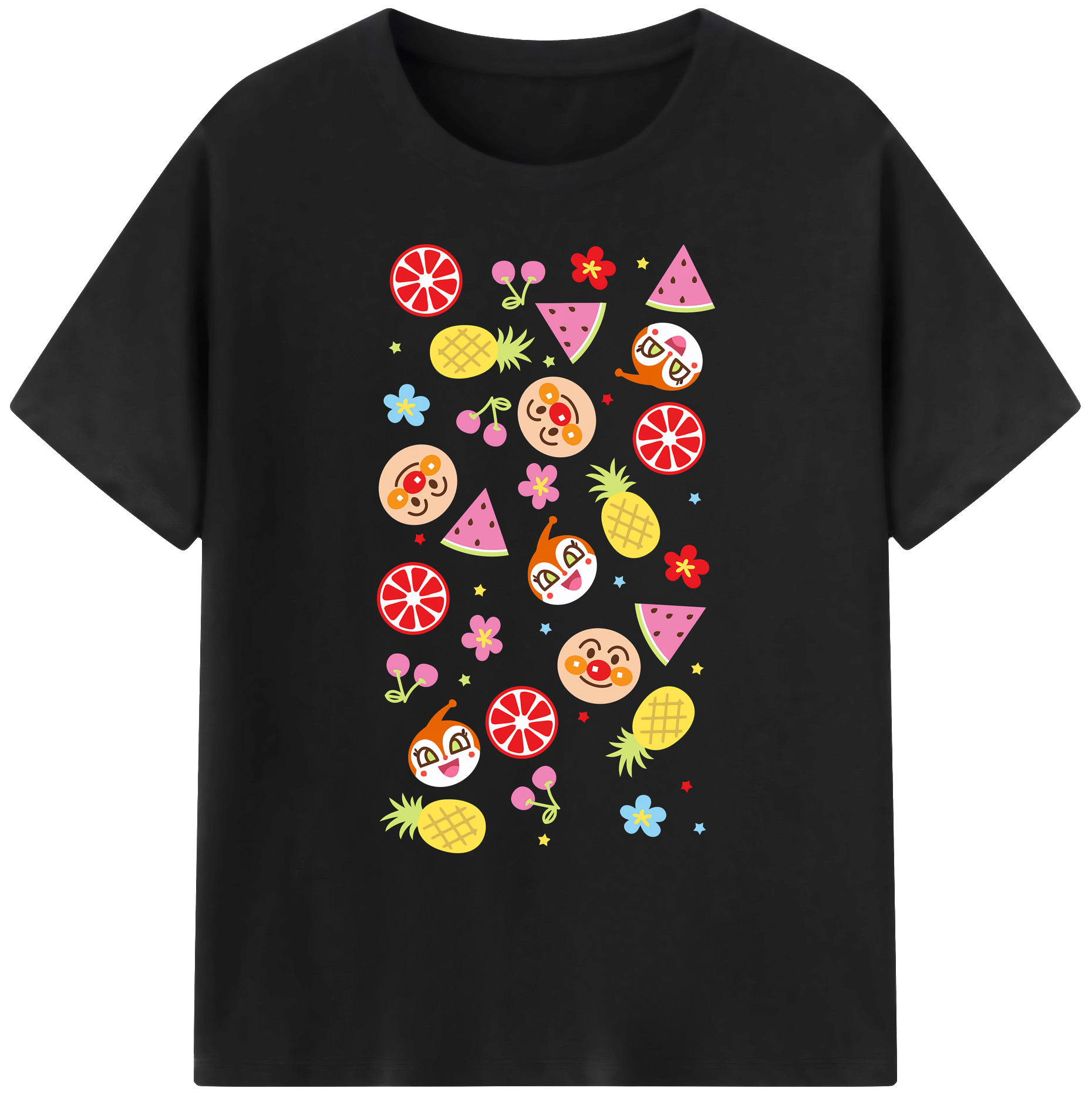 （画像用） アンパンマン Anpanman 綿100％ メンズ半袖Tシャツ｜肌触りやわらか＆通気性