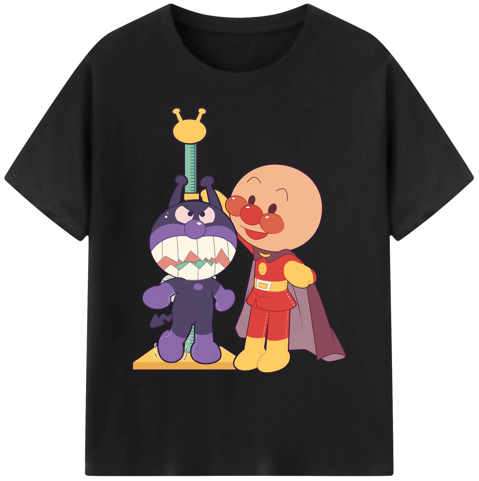 （画像用） アンパンマン Anpanman 綿100％ メンズ半袖Tシャツ｜肌触りやわらか＆通気性