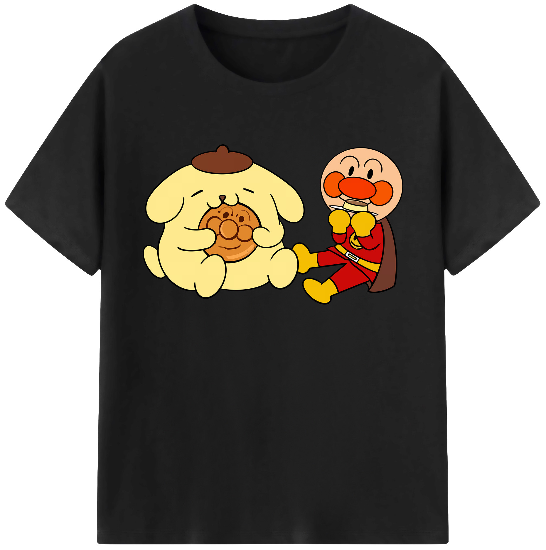 （画像用） アンパンマン Anpanman 綿100％ メンズ半袖Tシャツ｜肌触りやわらか＆通気性