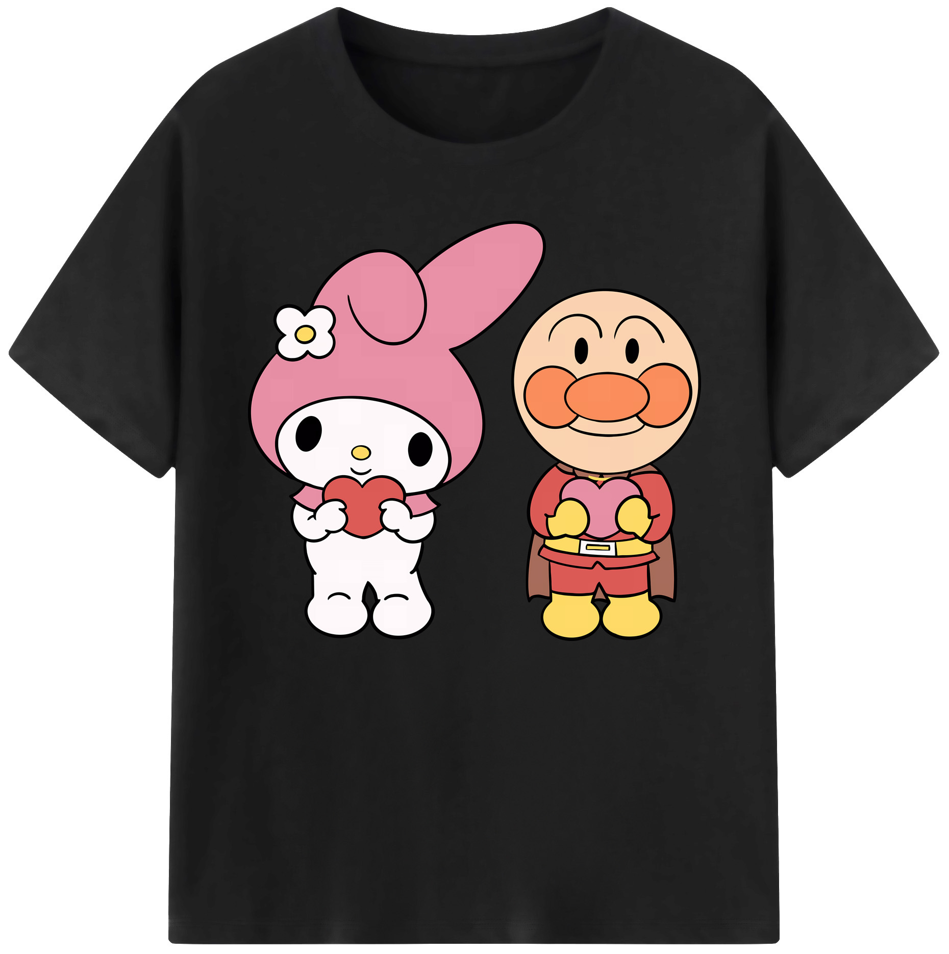 （画像用） アンパンマン Anpanman 綿100％ メンズ半袖Tシャツ｜肌触りやわらか＆通気性