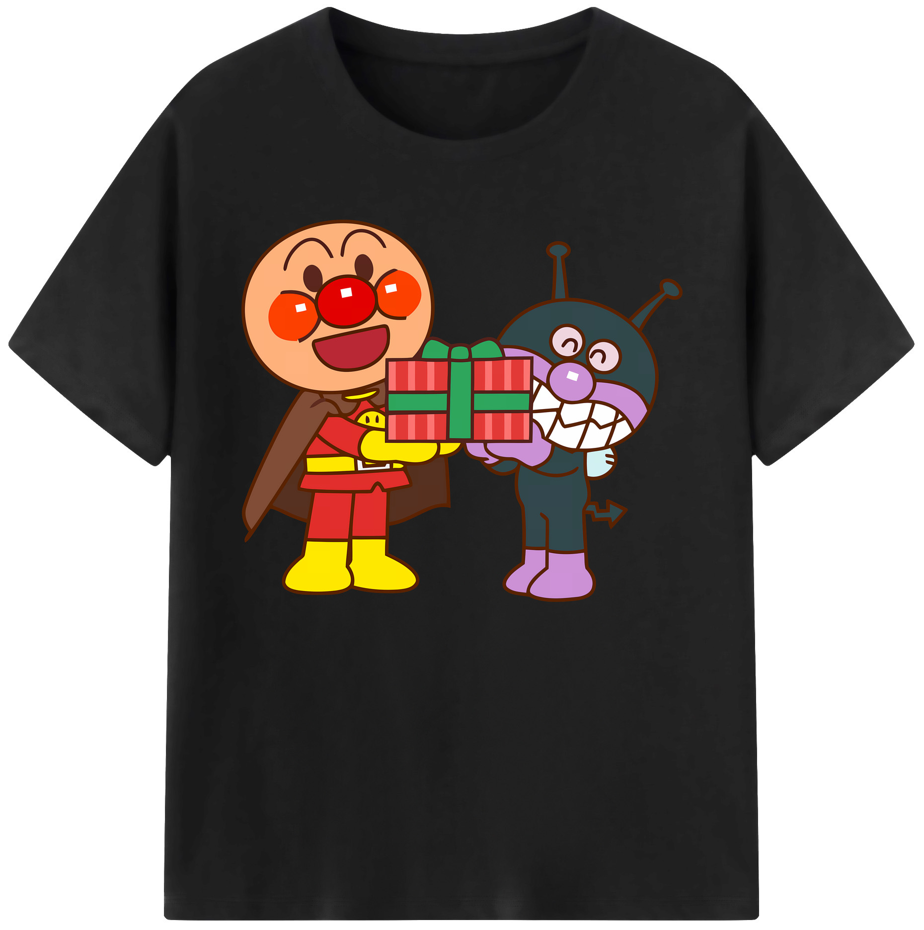 （画像用） アンパンマン Anpanman 綿100％ メンズ半袖Tシャツ｜肌触りやわらか＆通気性
