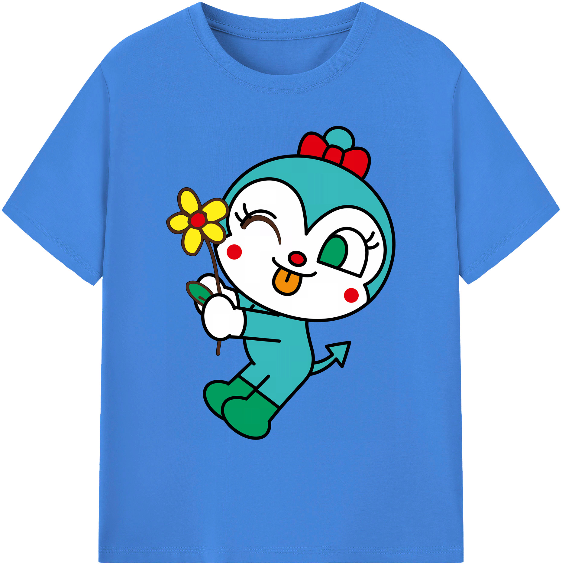 （画像用） アンパンマン Anpanman 綿100％ メンズ半袖Tシャツ｜肌触りやわらか＆通気性