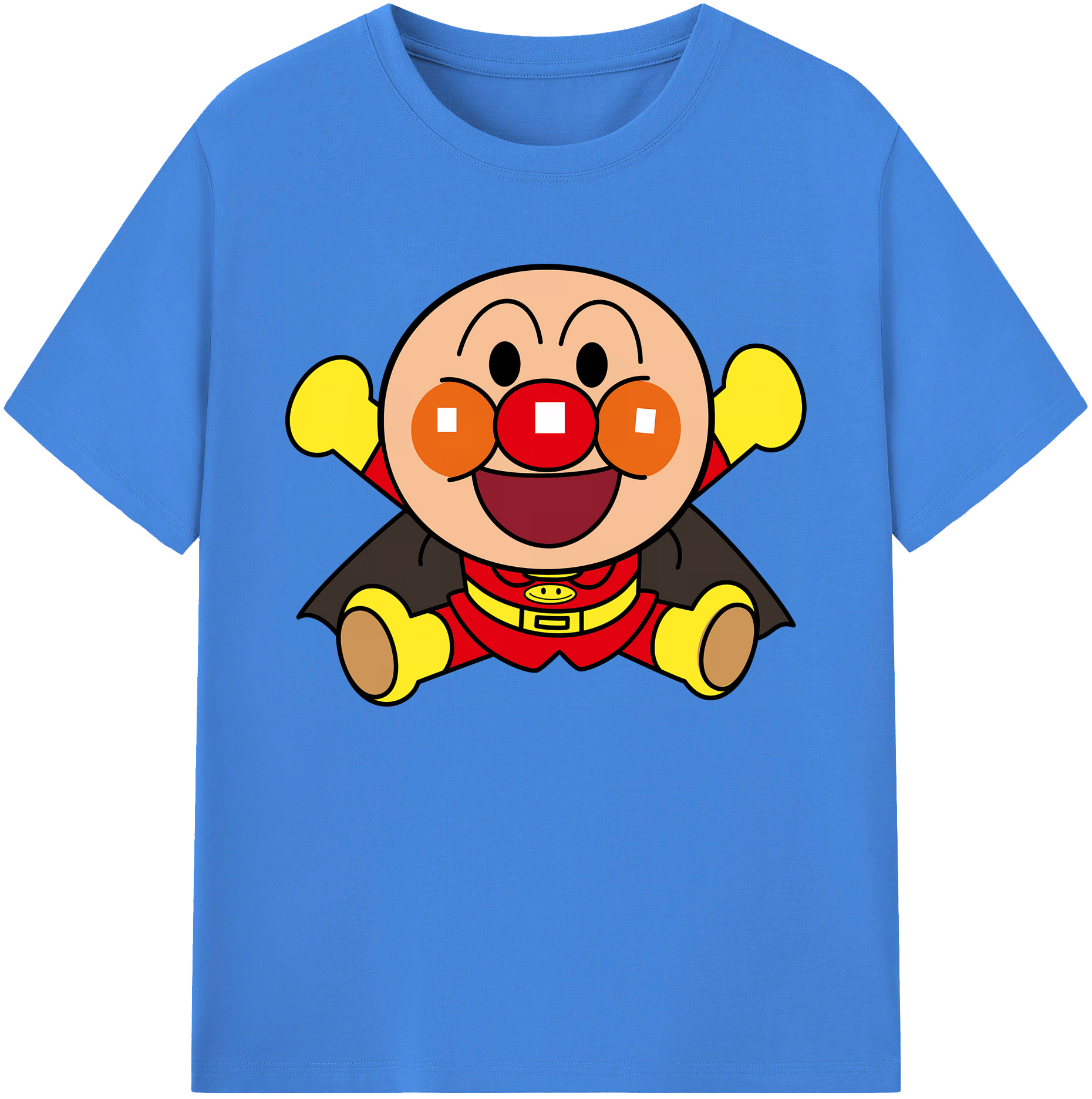 （画像用） アンパンマン Anpanman 綿100％ メンズ半袖Tシャツ｜肌触りやわらか＆通気性