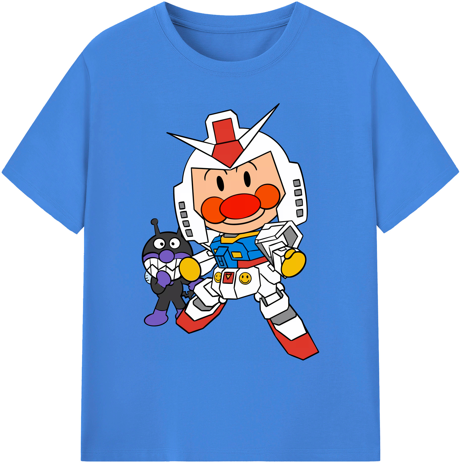 （画像用） アンパンマン Anpanman 綿100％ メンズ半袖Tシャツ｜肌触りやわらか＆通気性