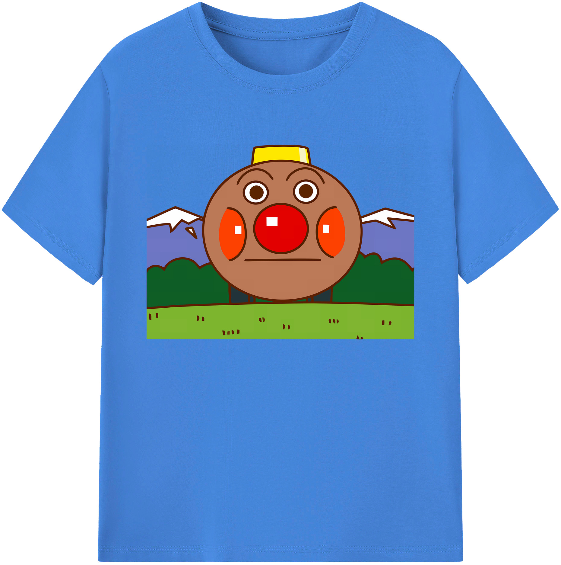 （画像用） アンパンマン Anpanman 綿100％ メンズ半袖Tシャツ｜肌触りやわらか＆通気性