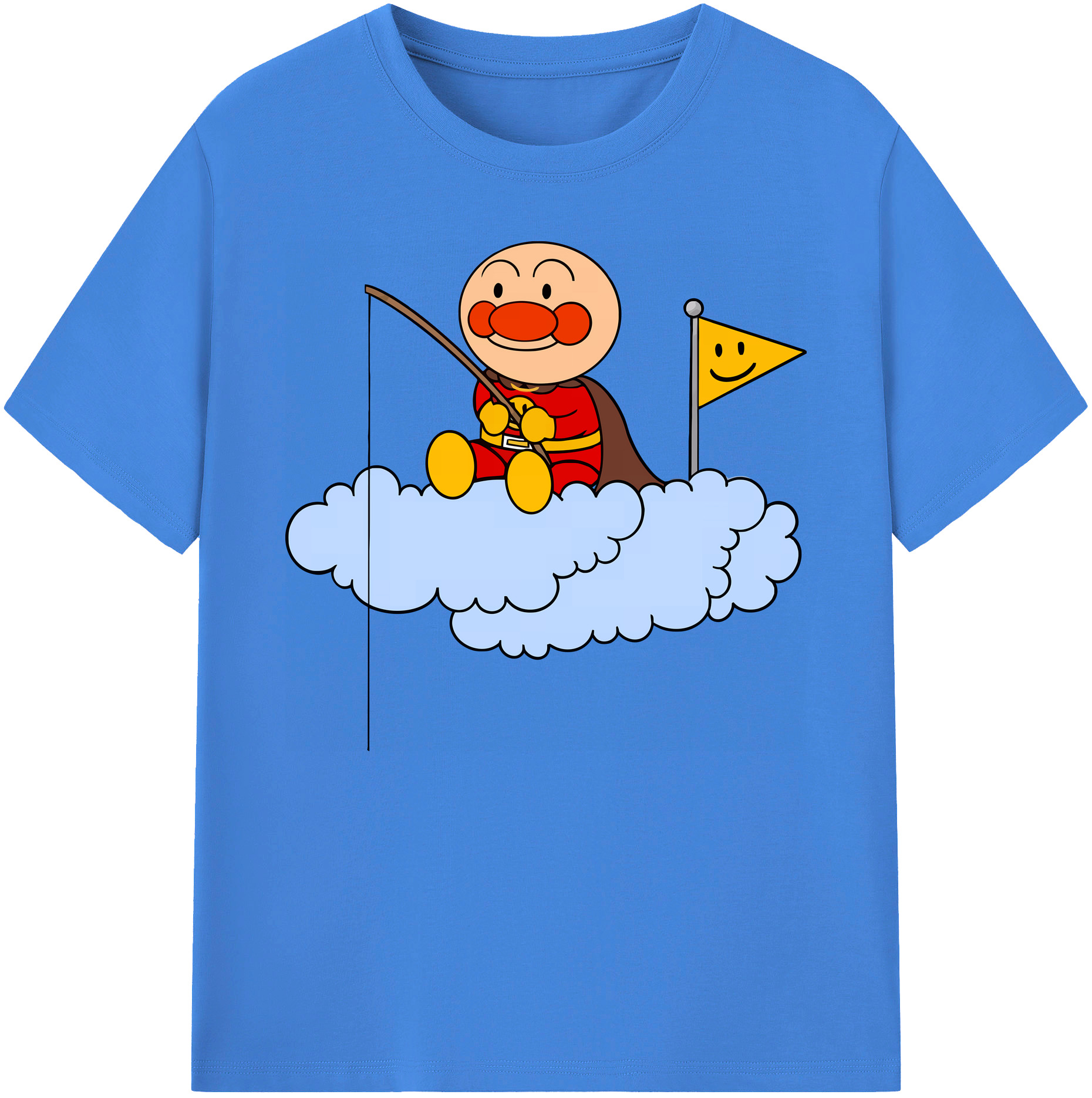 （画像用） アンパンマン Anpanman 綿100％ メンズ半袖Tシャツ｜肌触りやわらか＆通気性