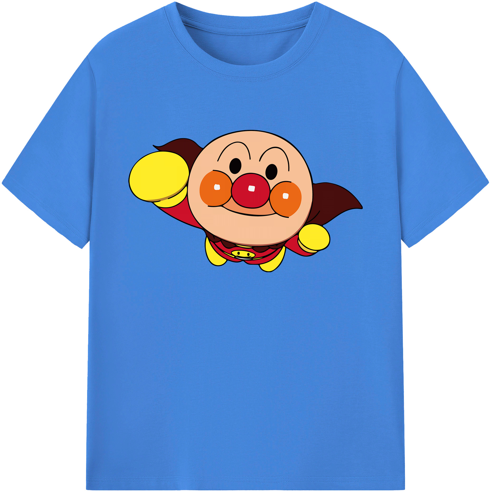 （画像用） アンパンマン Anpanman 綿100％ メンズ半袖Tシャツ｜肌触りやわらか＆通気性