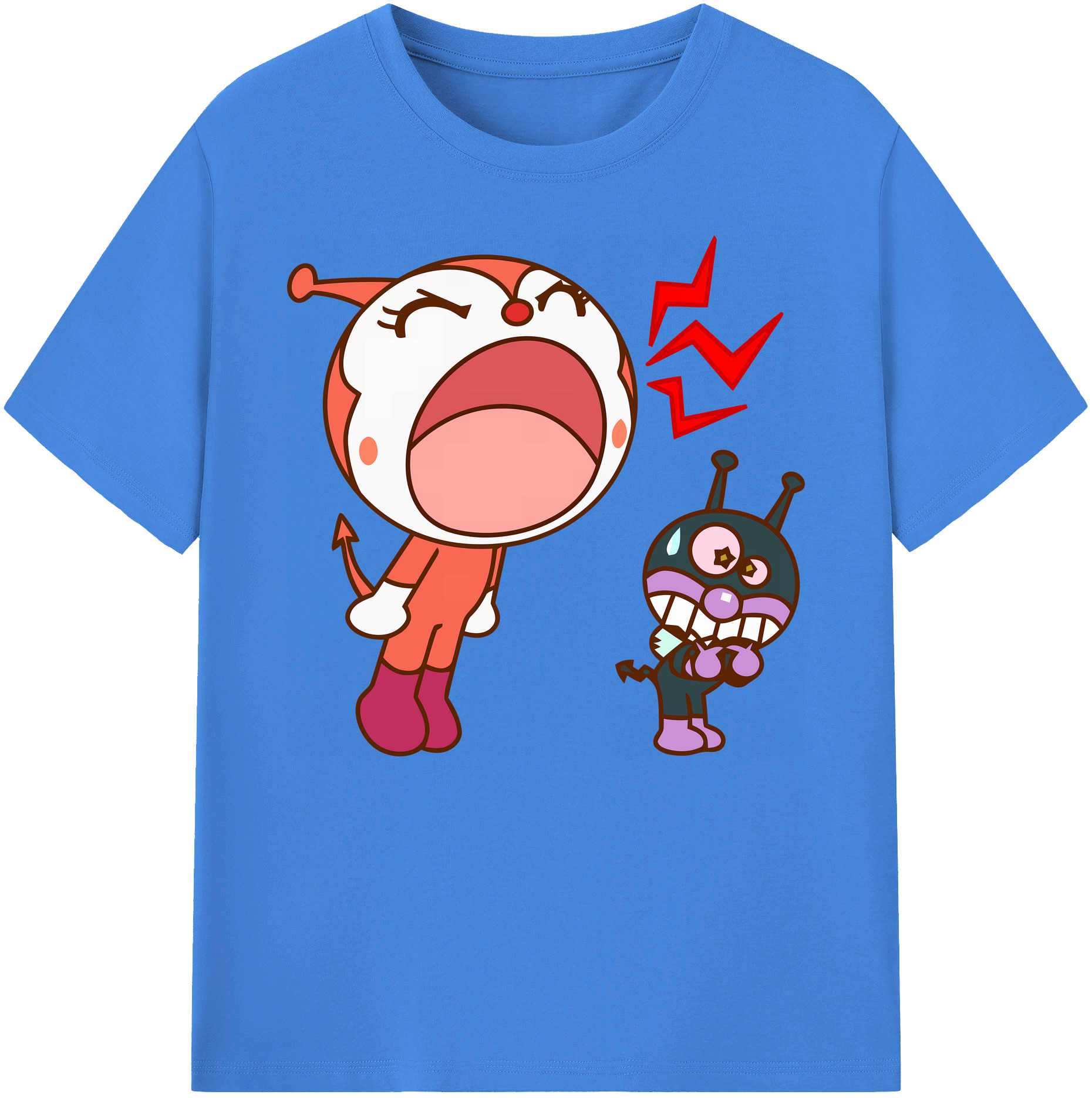 （画像用） アンパンマン Anpanman 綿100％ メンズ半袖Tシャツ｜肌触りやわらか＆通気性