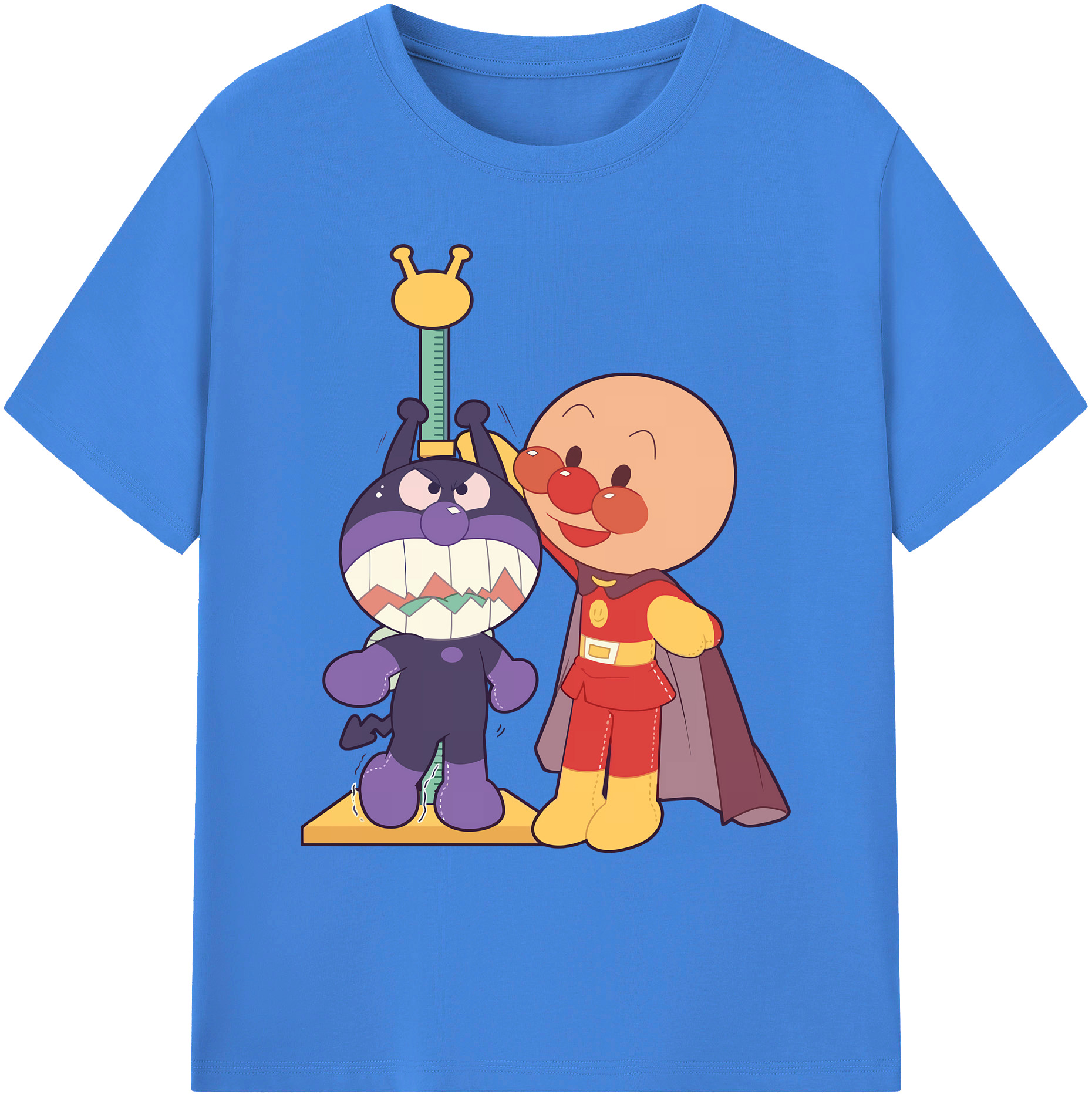 （画像用） アンパンマン Anpanman 綿100％ メンズ半袖Tシャツ｜肌触りやわらか＆通気性