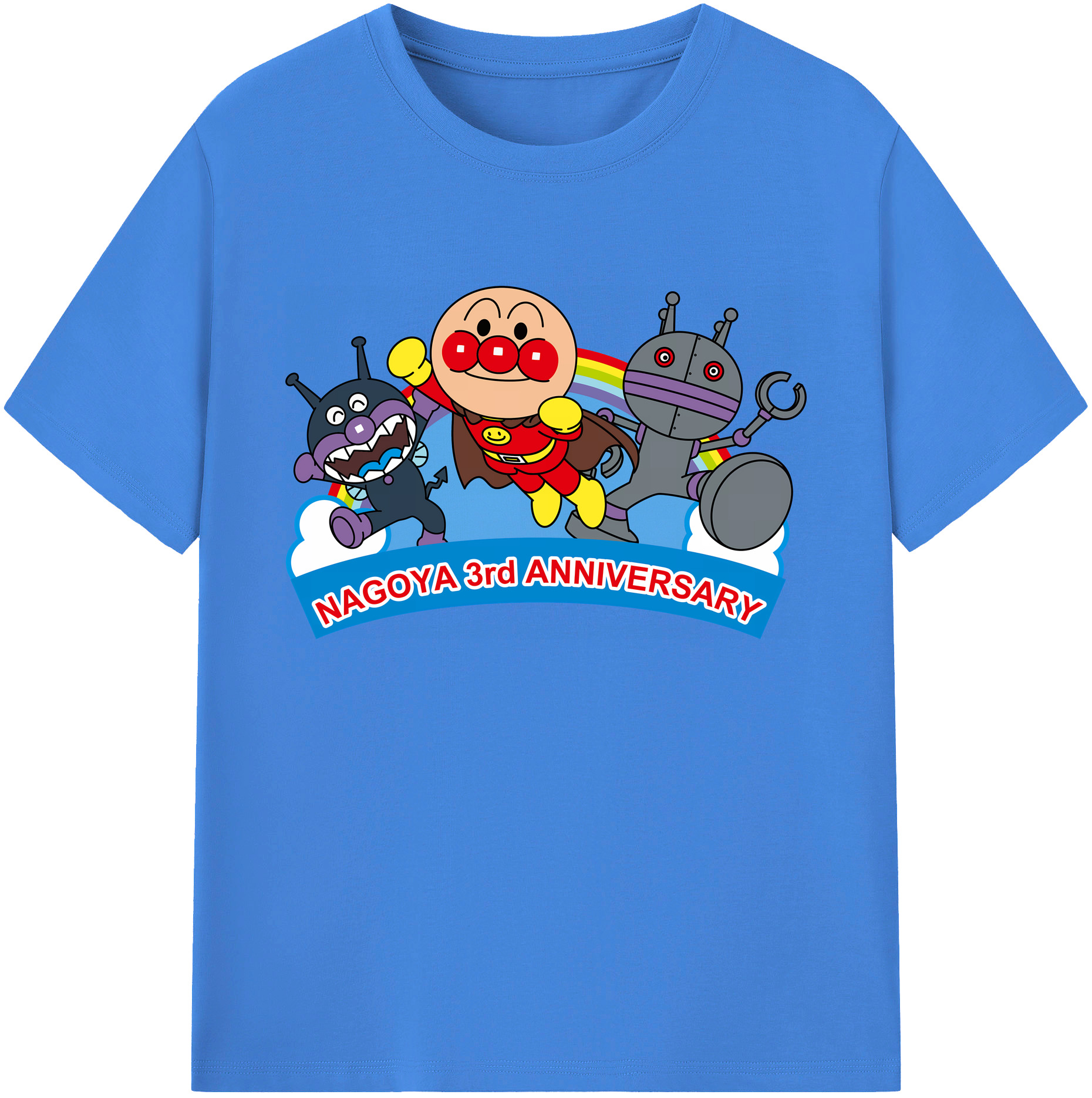 （画像用） アンパンマン Anpanman 綿100％ メンズ半袖Tシャツ｜肌触りやわらか＆通気性