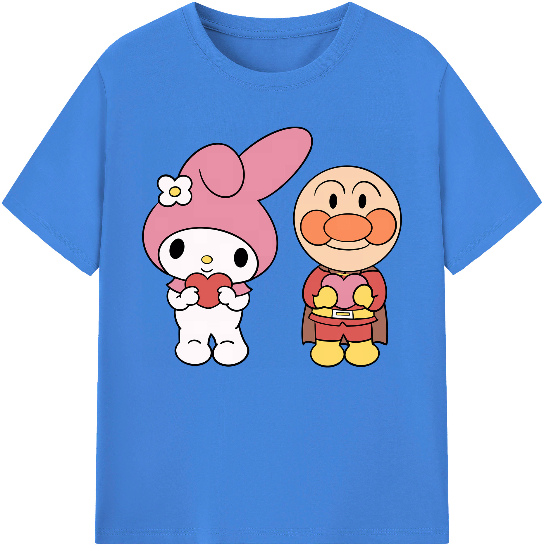 （画像用） アンパンマン Anpanman 綿100％ メンズ半袖Tシャツ｜肌触りやわらか＆通気性