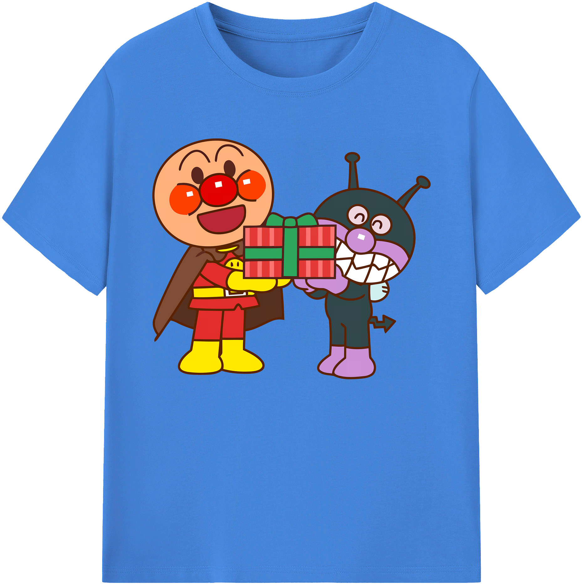 （画像用） アンパンマン Anpanman 綿100％ メンズ半袖Tシャツ｜肌触りやわらか＆通気性