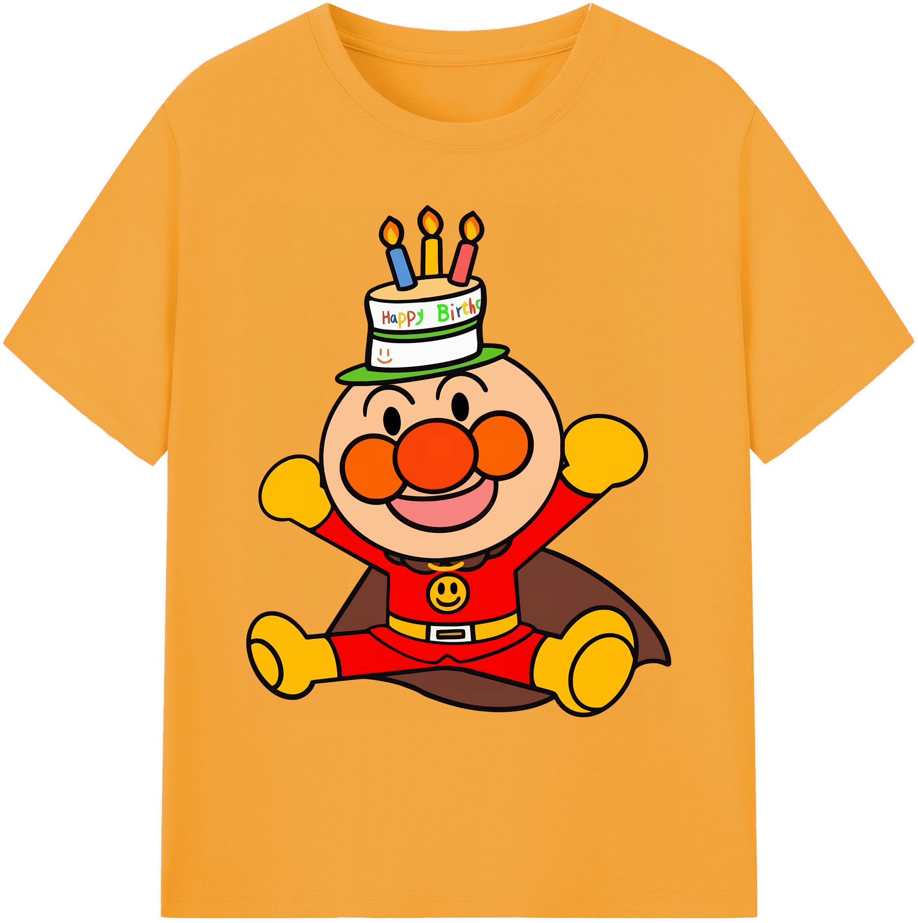 （画像用） アンパンマン Anpanman 綿100％ メンズ半袖Tシャツ｜肌触りやわらか＆通気性
