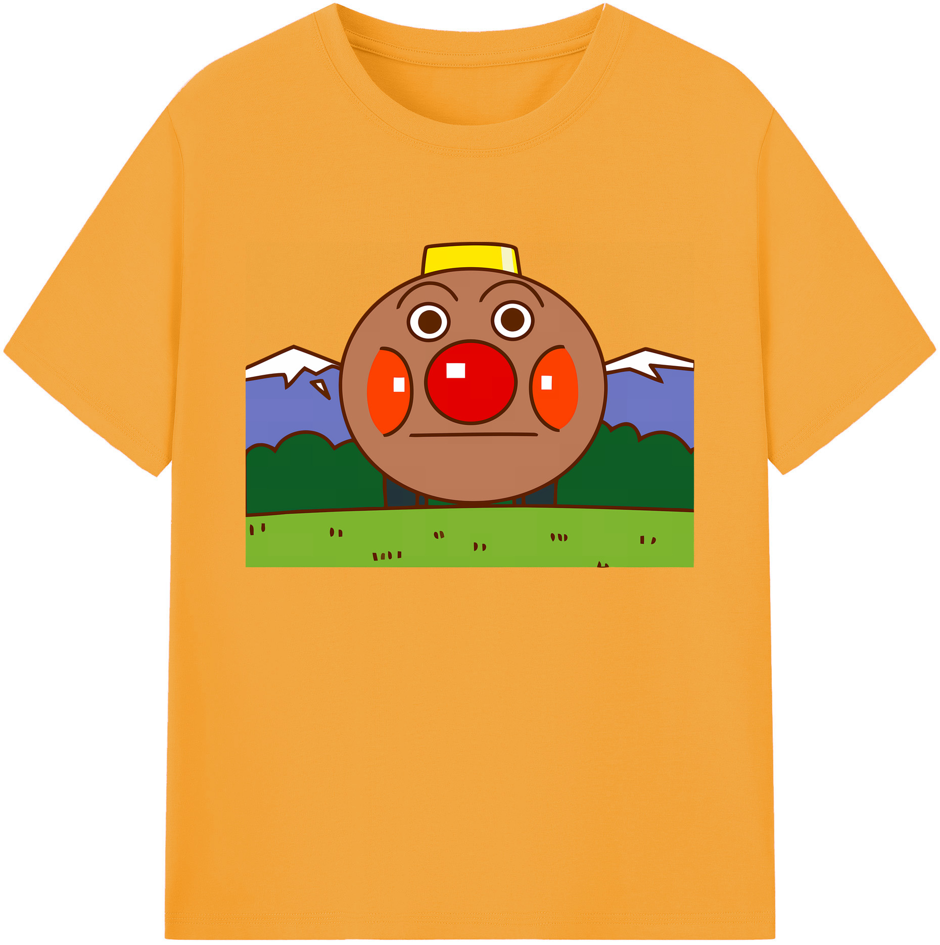 （画像用） アンパンマン Anpanman 綿100％ メンズ半袖Tシャツ｜肌触りやわらか＆通気性