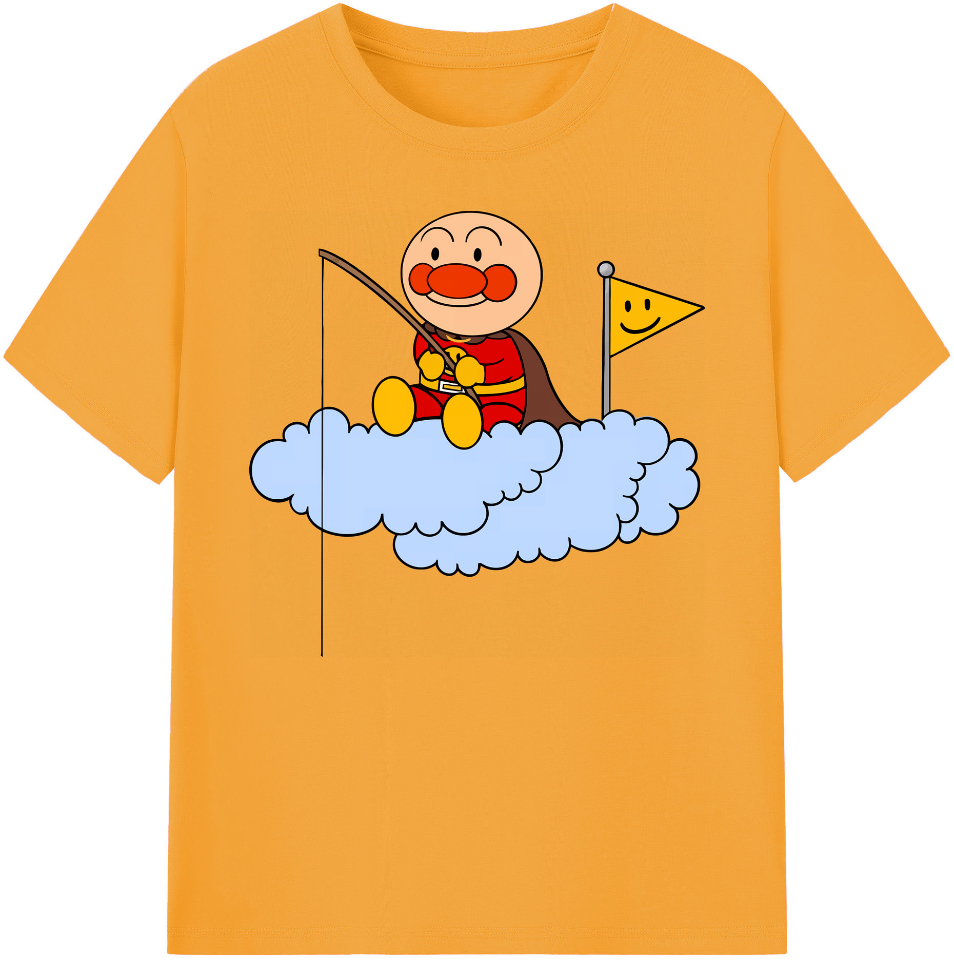 （画像用） アンパンマン Anpanman 綿100％ メンズ半袖Tシャツ｜肌触りやわらか＆通気性