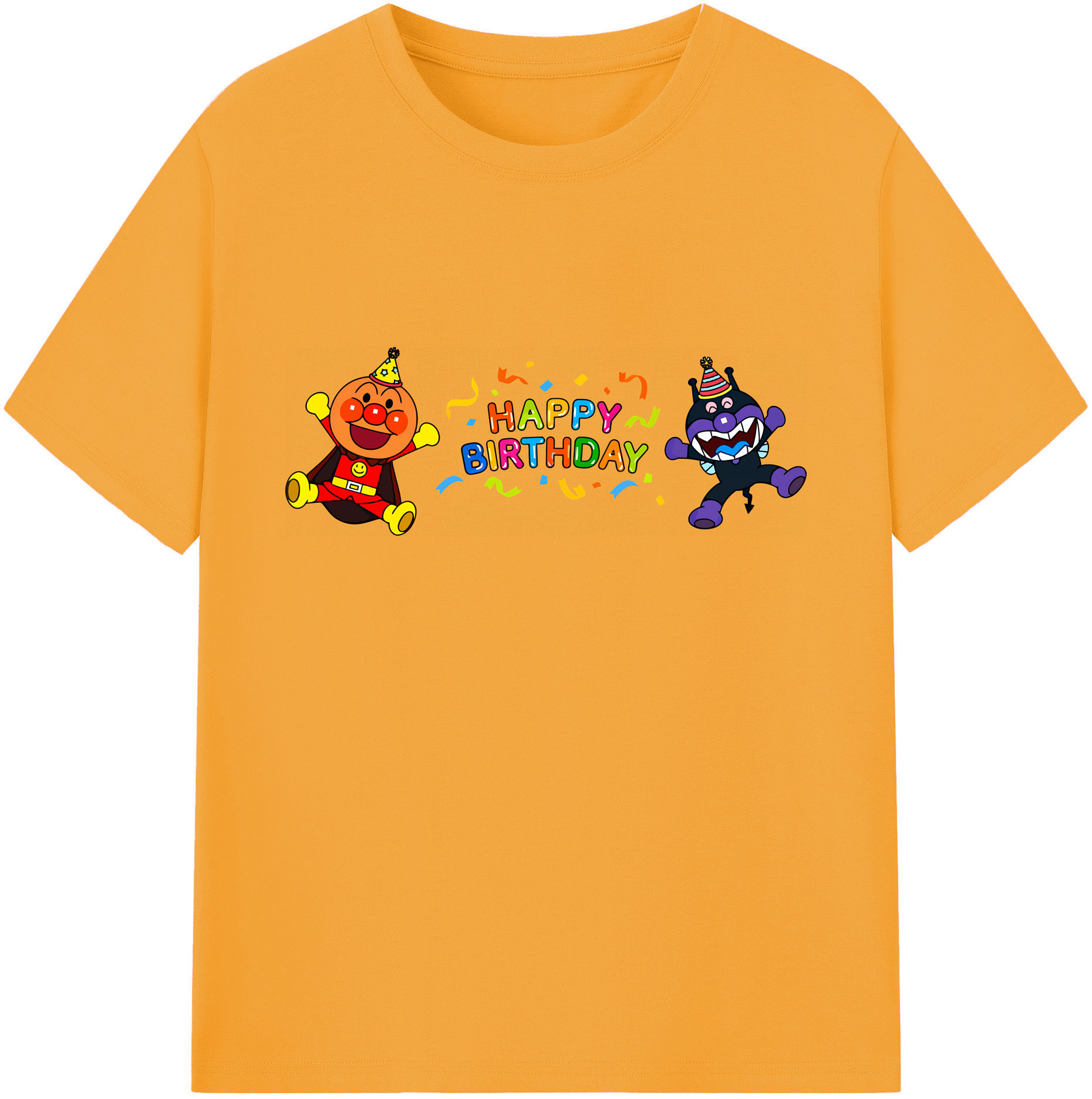 （画像用） アンパンマン Anpanman 綿100％ メンズ半袖Tシャツ｜肌触りやわらか＆通気性
