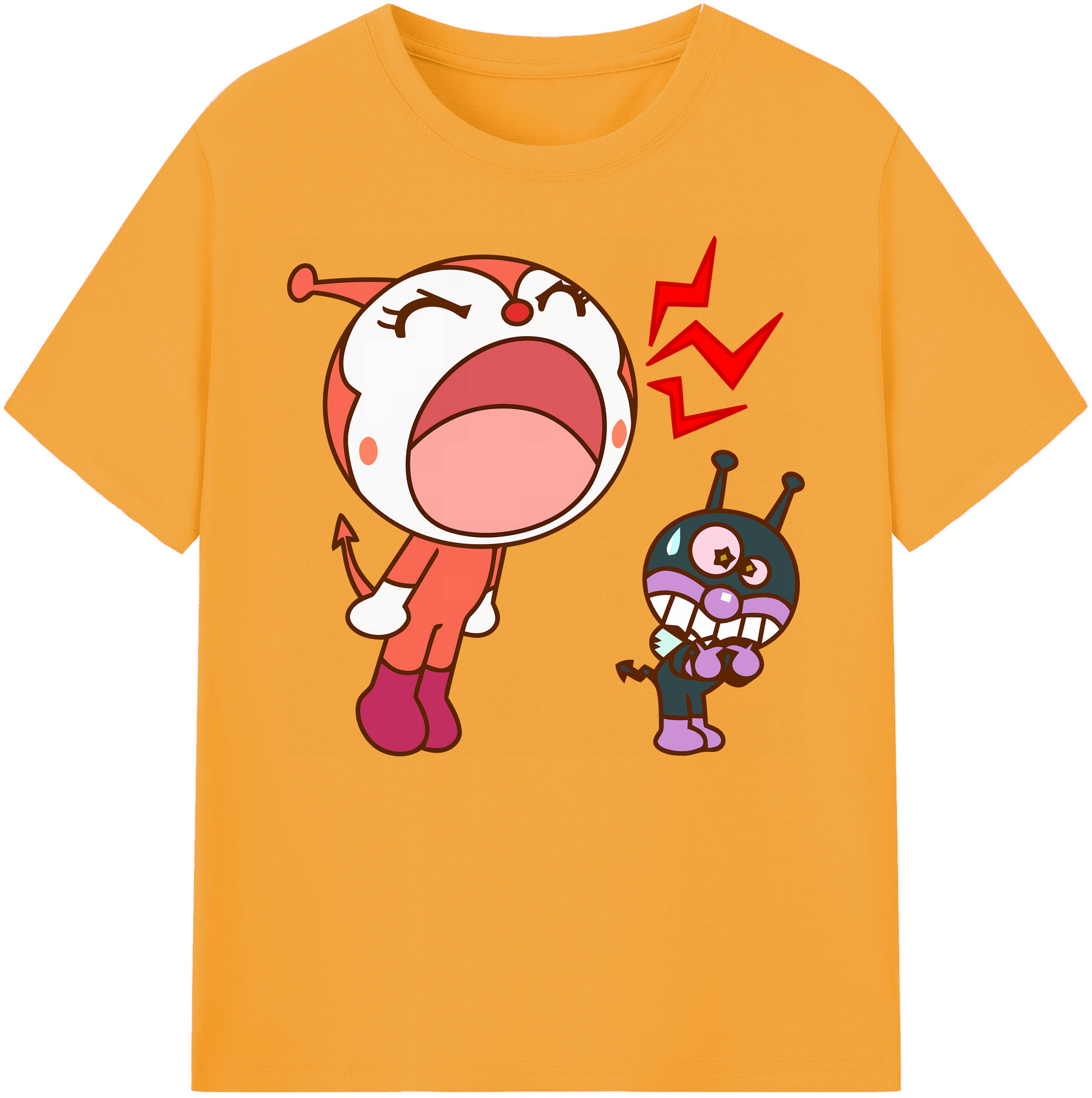 （画像用） アンパンマン Anpanman 綿100％ メンズ半袖Tシャツ｜肌触りやわらか＆通気性