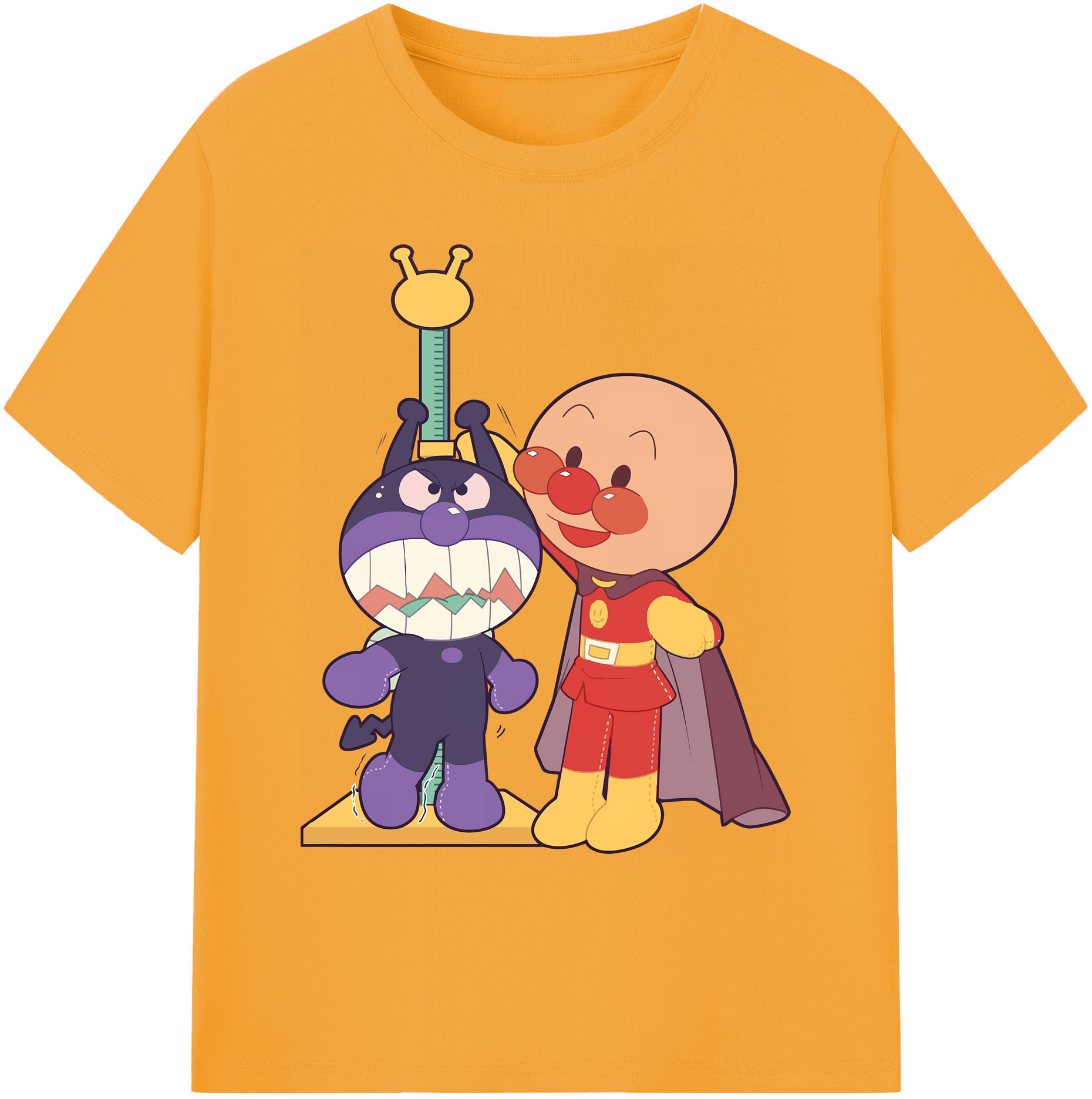 （画像用） アンパンマン Anpanman 綿100％ メンズ半袖Tシャツ｜肌触りやわらか＆通気性
