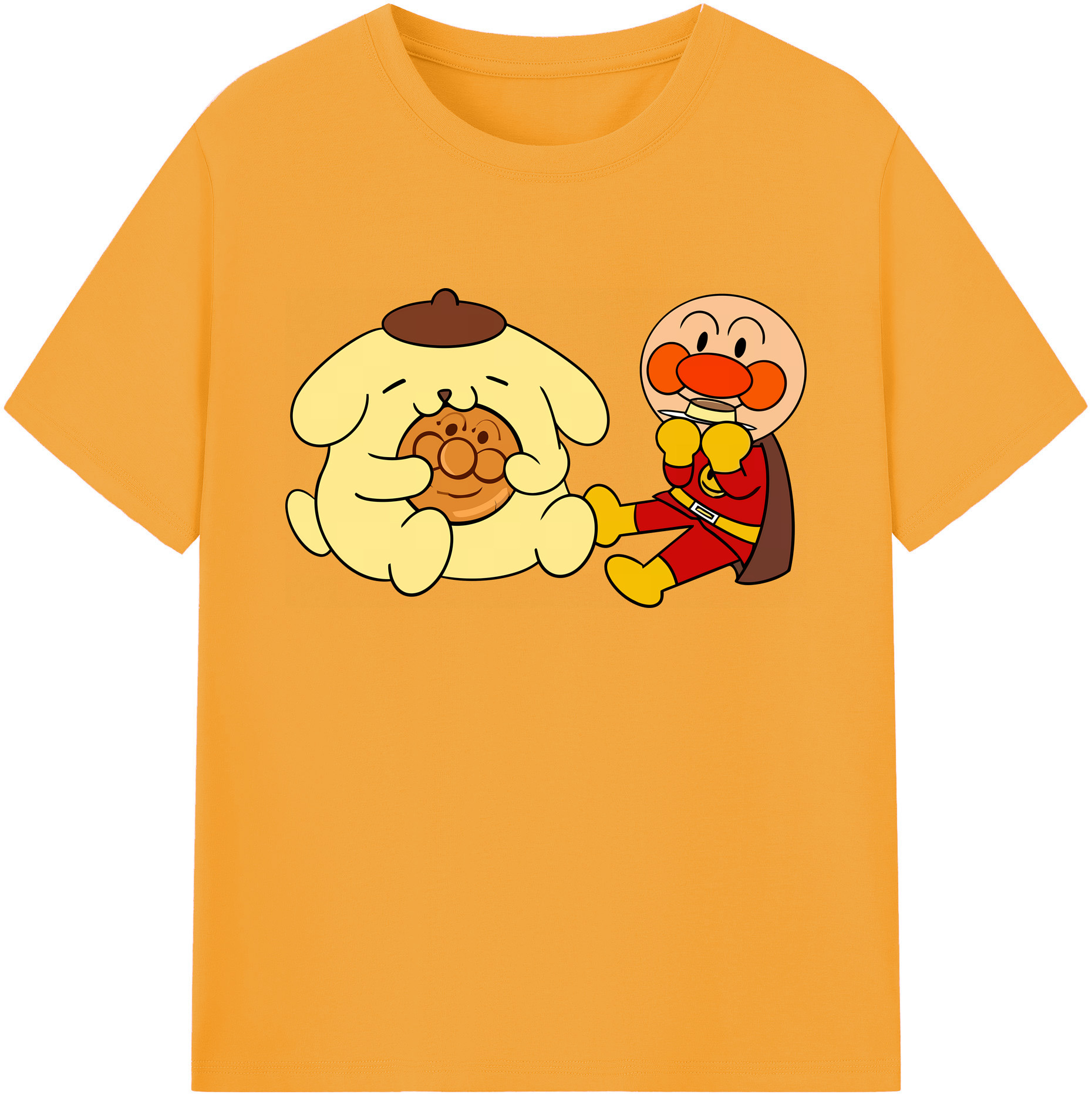 （画像用） アンパンマン Anpanman 綿100％ メンズ半袖Tシャツ｜肌触りやわらか＆通気性