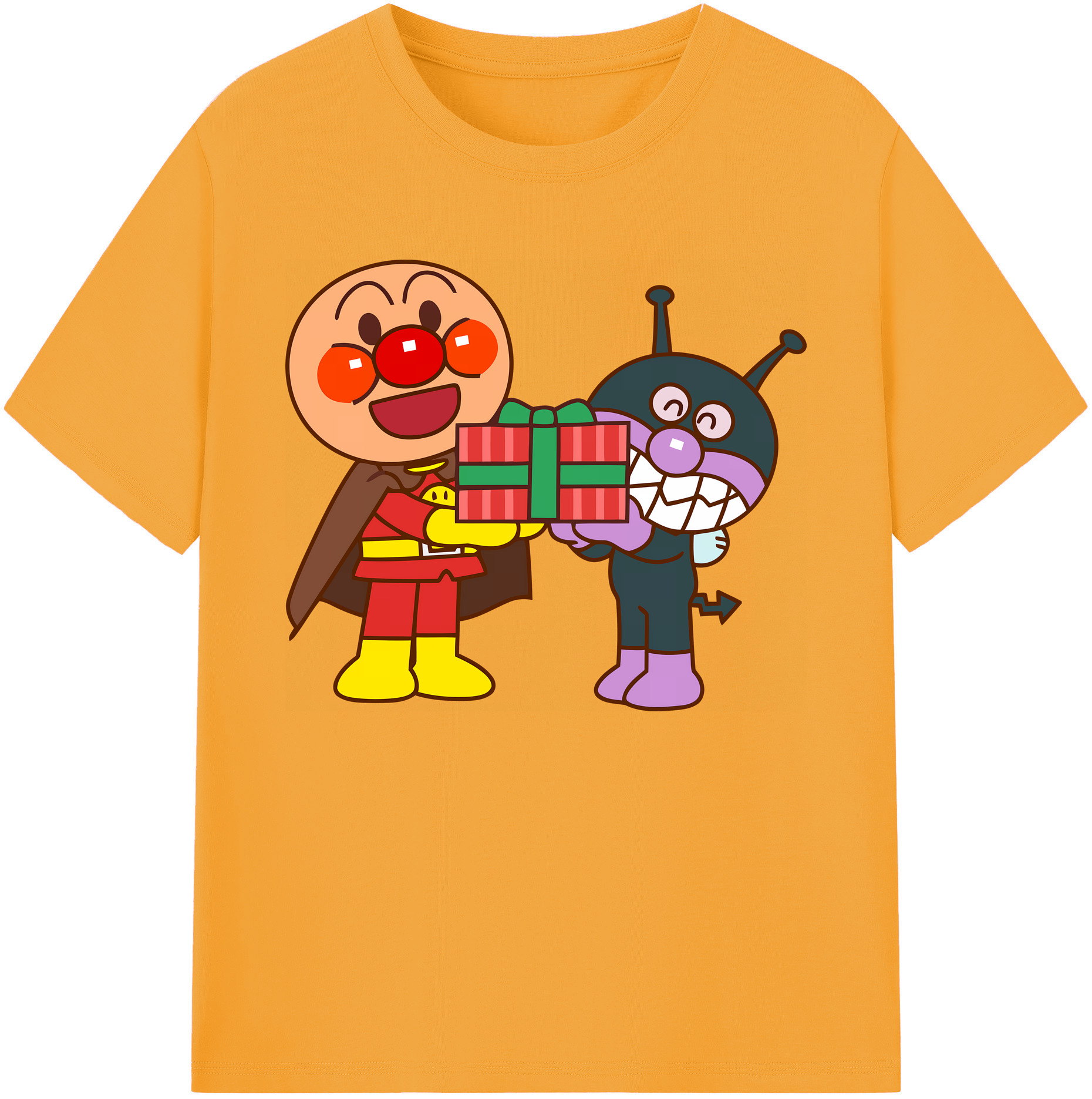 （画像用） アンパンマン Anpanman 綿100％ メンズ半袖Tシャツ｜肌触りやわらか＆通気性