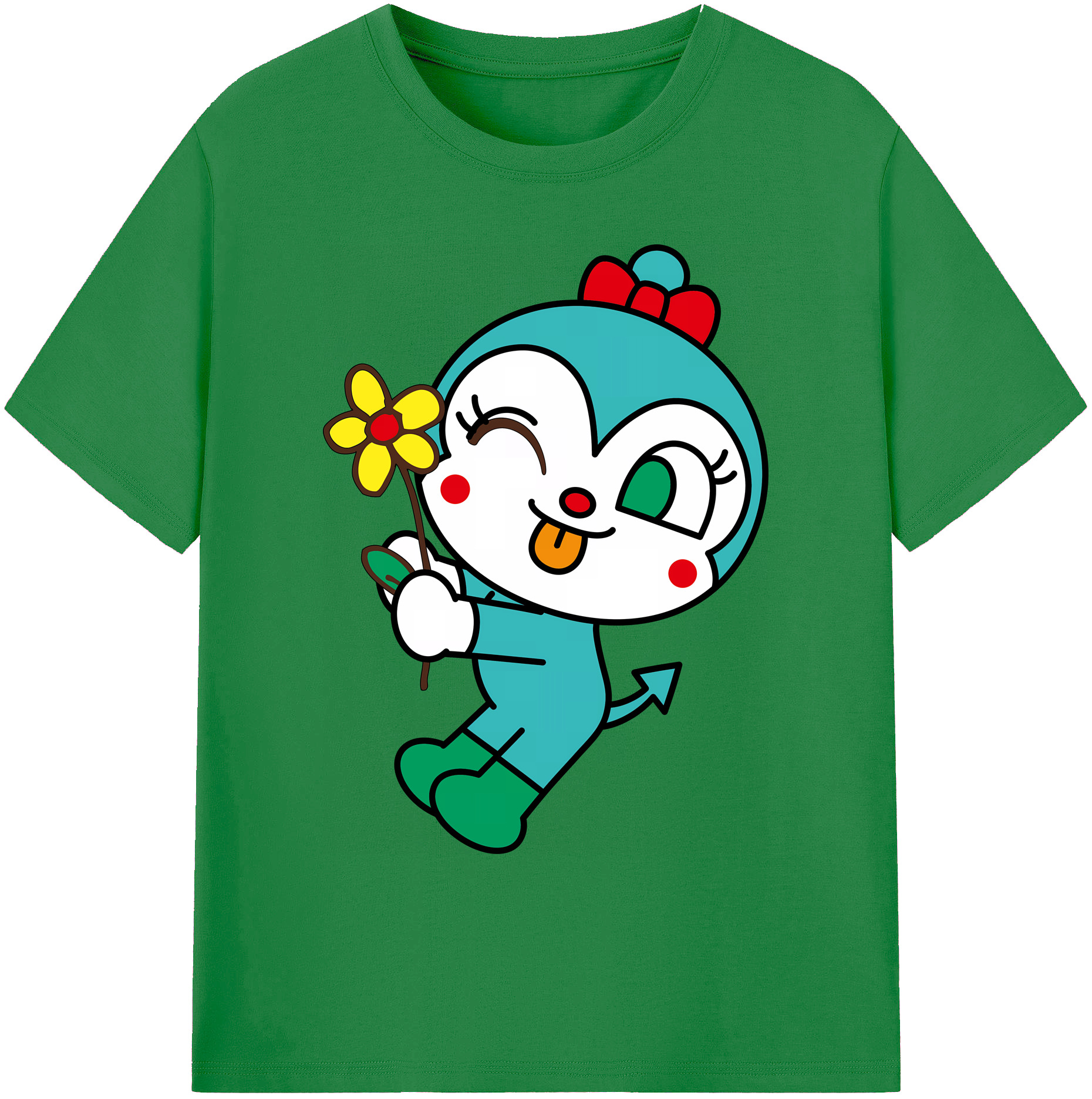 （画像用） アンパンマン Anpanman 綿100％ メンズ半袖Tシャツ｜肌触りやわらか＆通気性